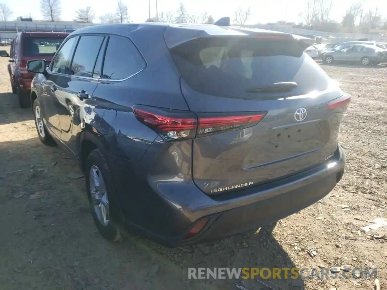 3 Photograph of a damaged car 5TDBZRBH4MS543604 TOYOTA HIGHLANDER 2021