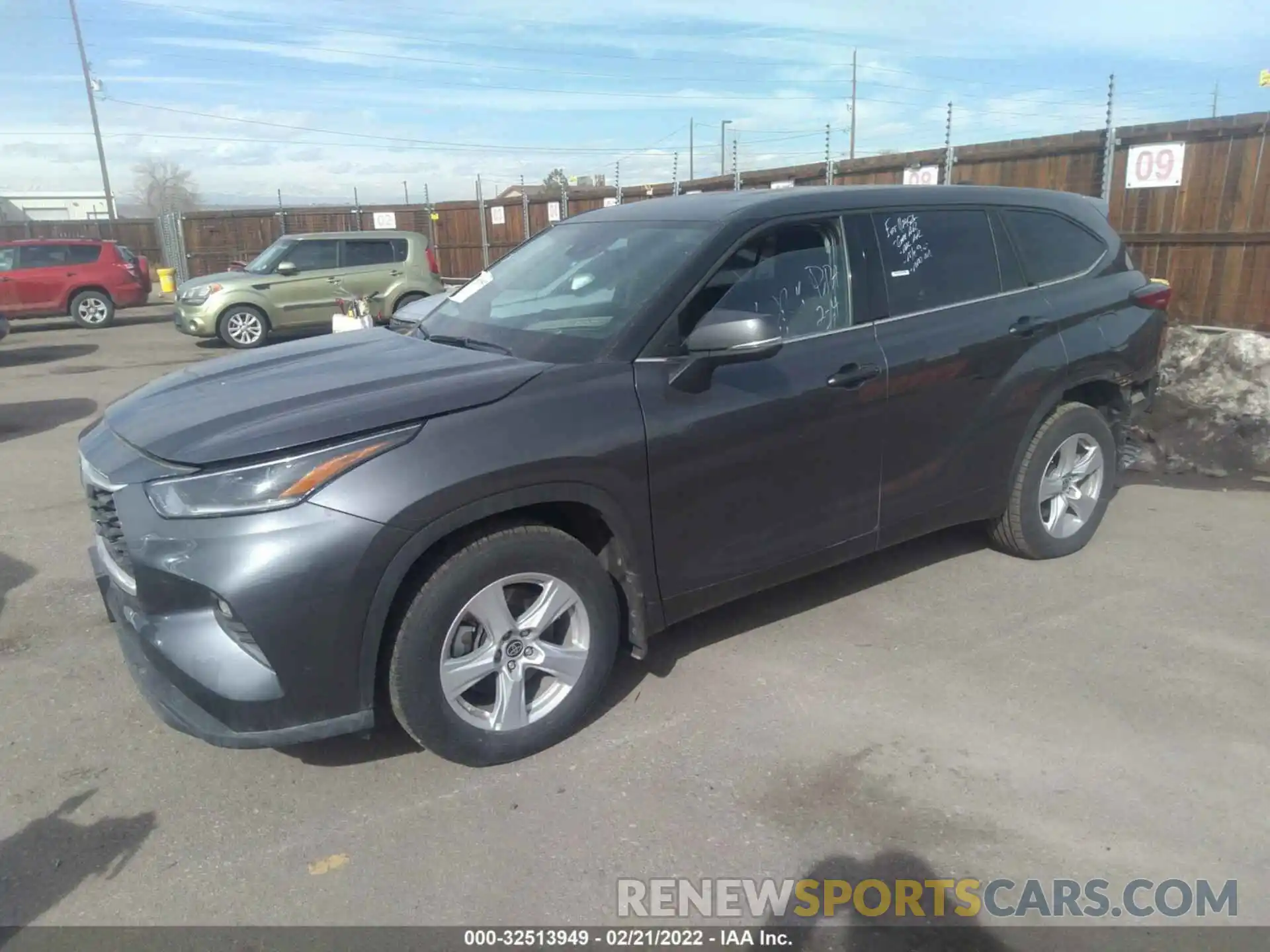 2 Photograph of a damaged car 5TDBZRBH4MS546809 TOYOTA HIGHLANDER 2021