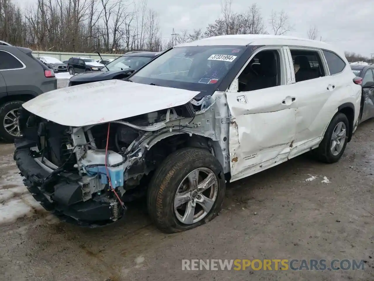 1 Photograph of a damaged car 5TDBZRBH5MS132941 TOYOTA HIGHLANDER 2021