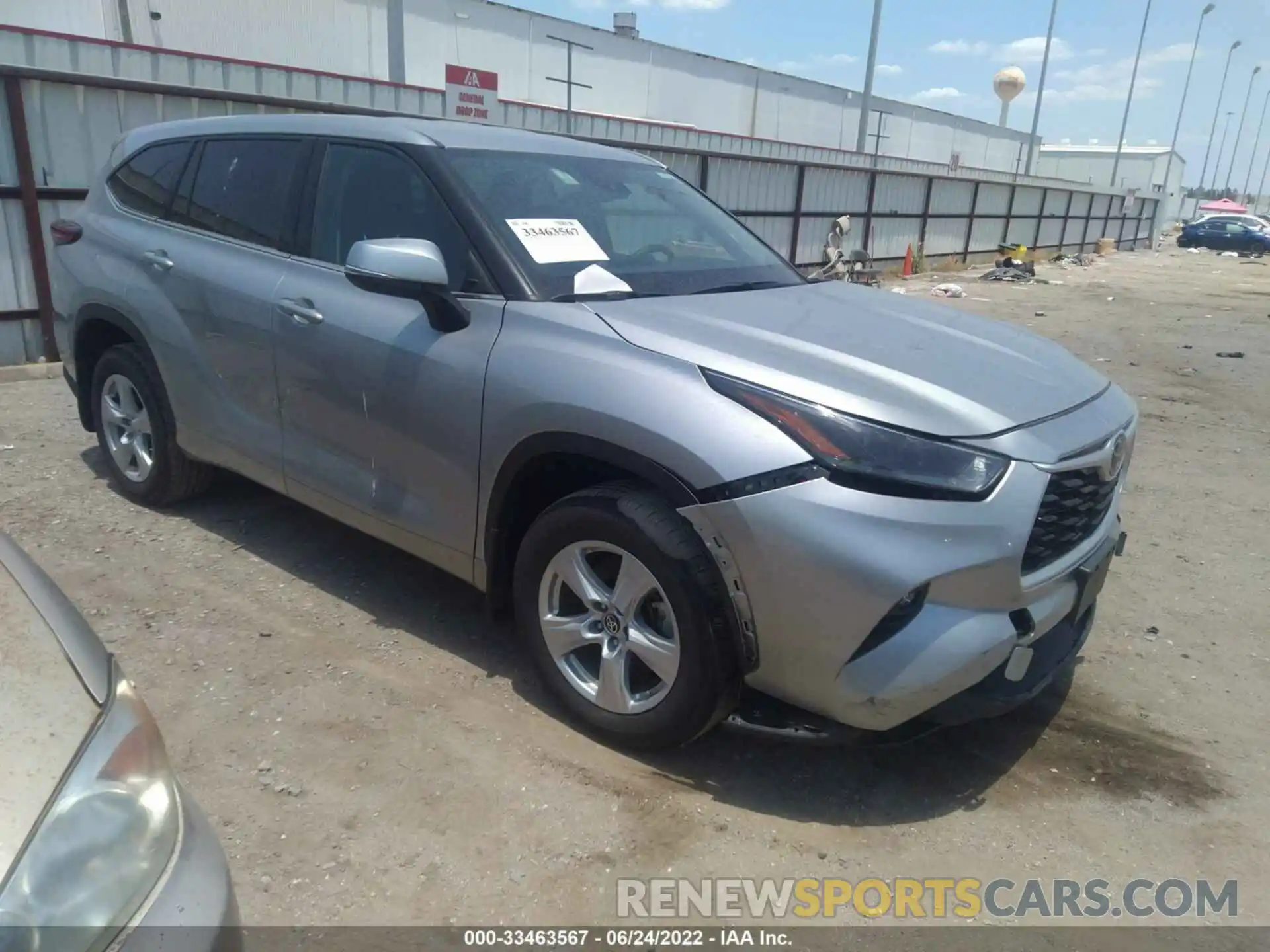 1 Photograph of a damaged car 5TDBZRBH5MS534930 TOYOTA HIGHLANDER 2021