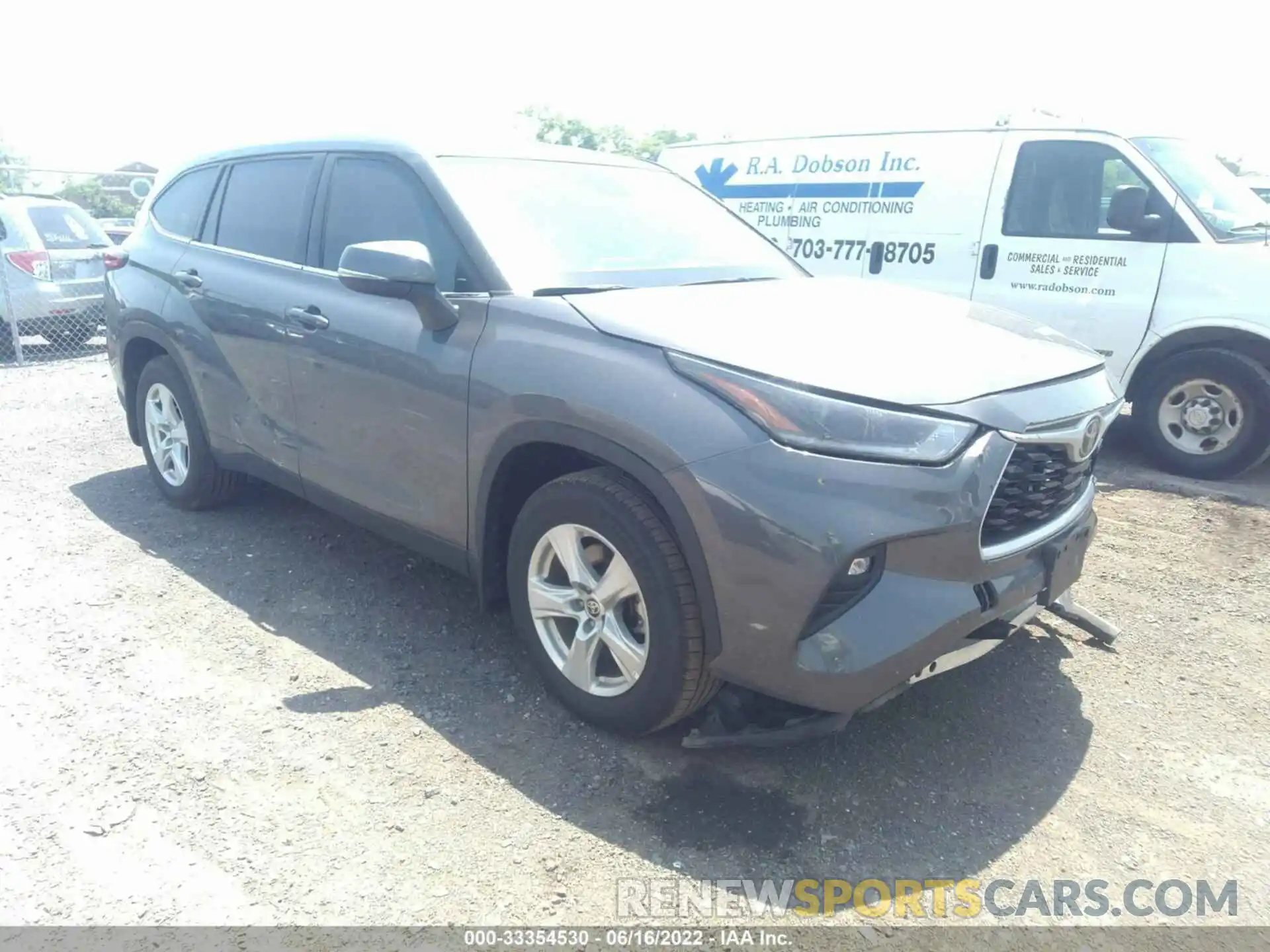 1 Photograph of a damaged car 5TDBZRBH5MS542638 TOYOTA HIGHLANDER 2021