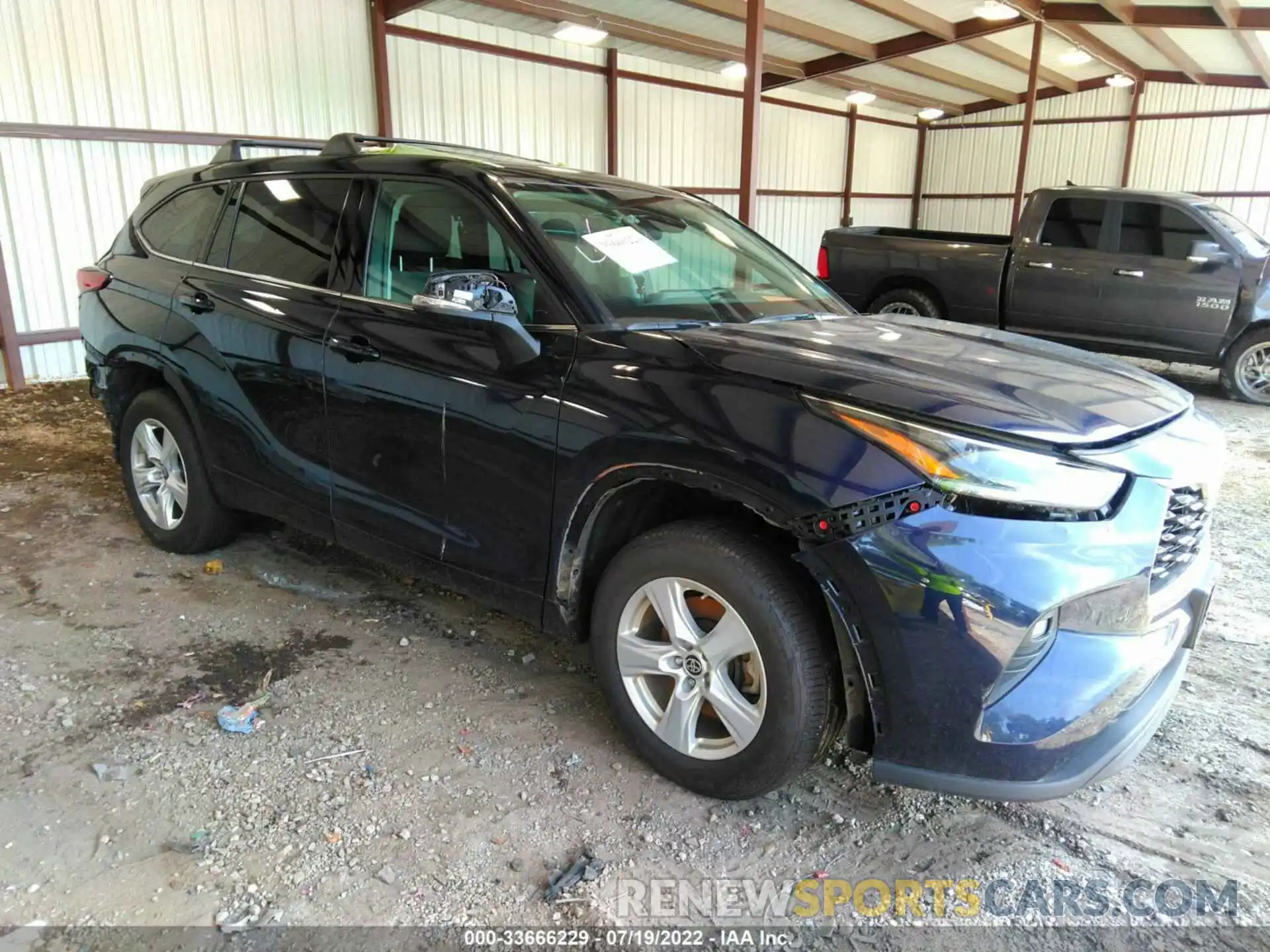 1 Photograph of a damaged car 5TDBZRBH6MS088870 TOYOTA HIGHLANDER 2021