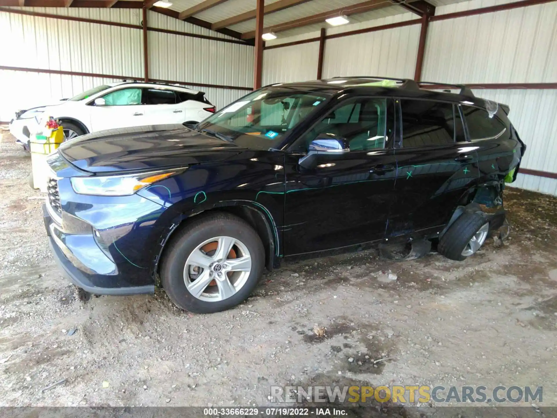 2 Photograph of a damaged car 5TDBZRBH6MS088870 TOYOTA HIGHLANDER 2021