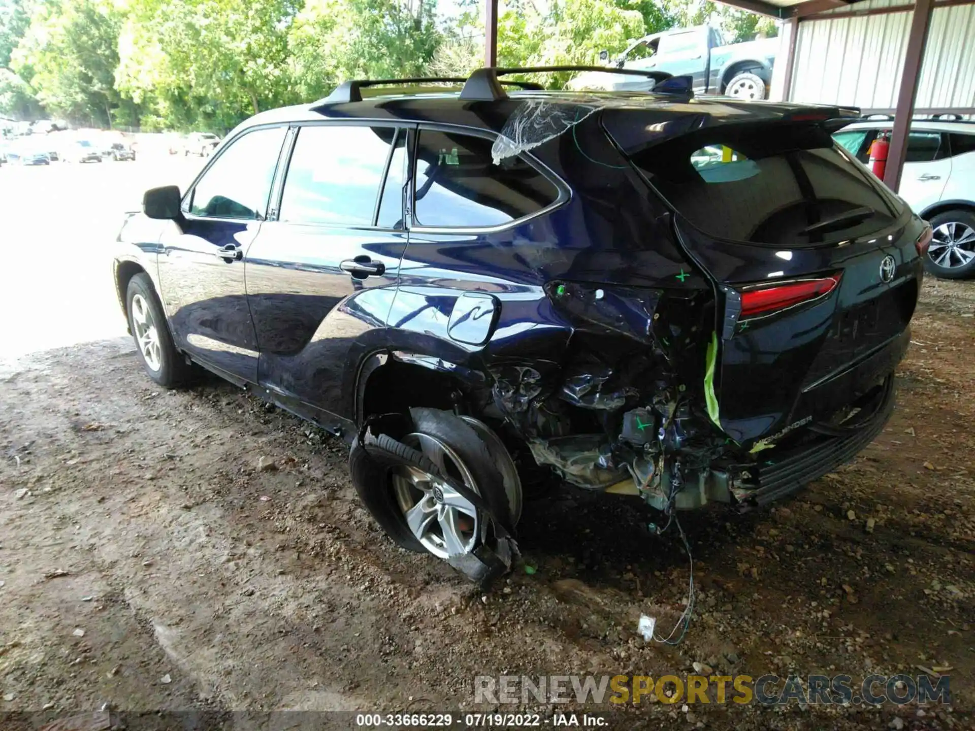 3 Photograph of a damaged car 5TDBZRBH6MS088870 TOYOTA HIGHLANDER 2021