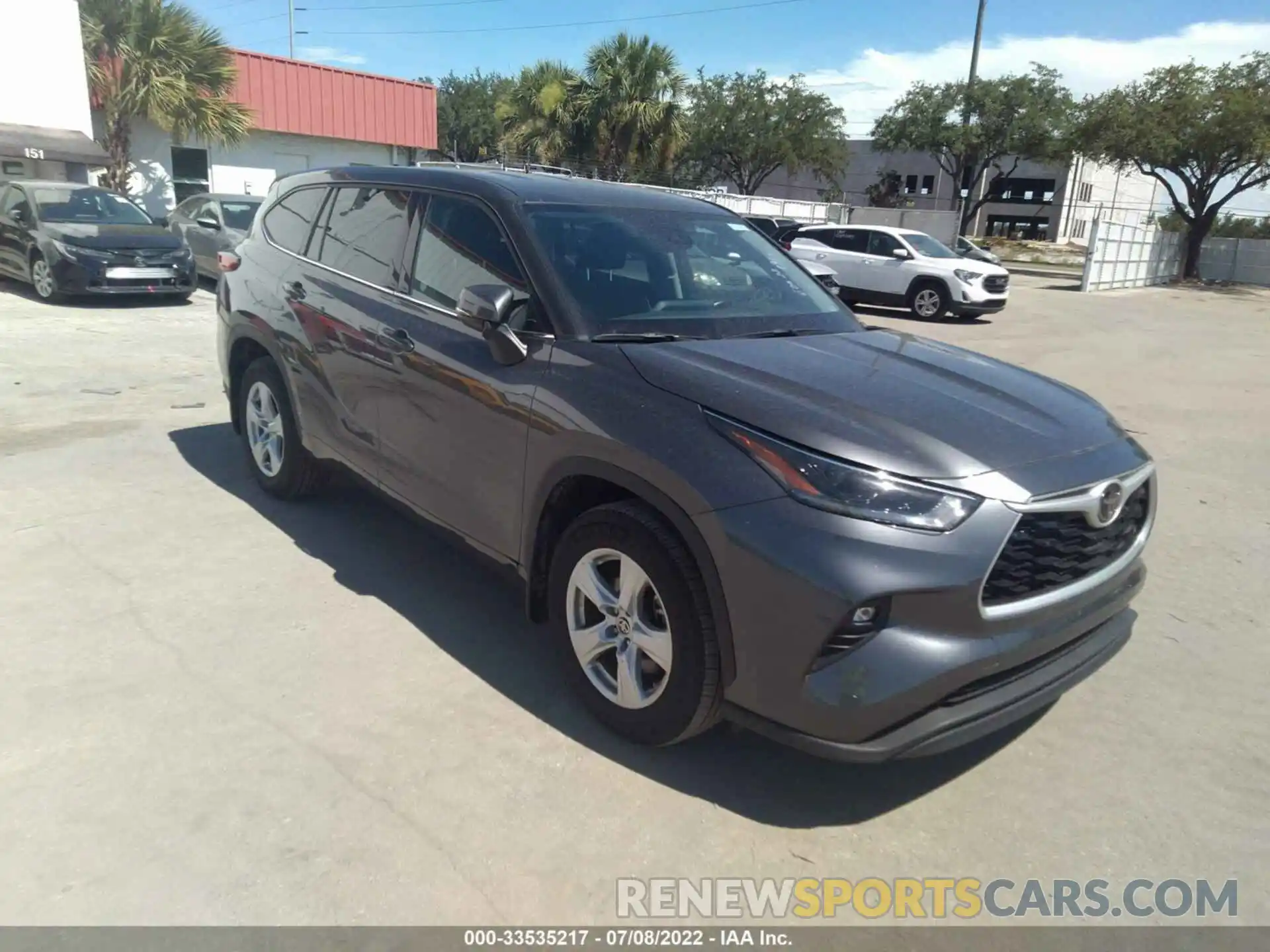 1 Photograph of a damaged car 5TDBZRBH6MS120670 TOYOTA HIGHLANDER 2021