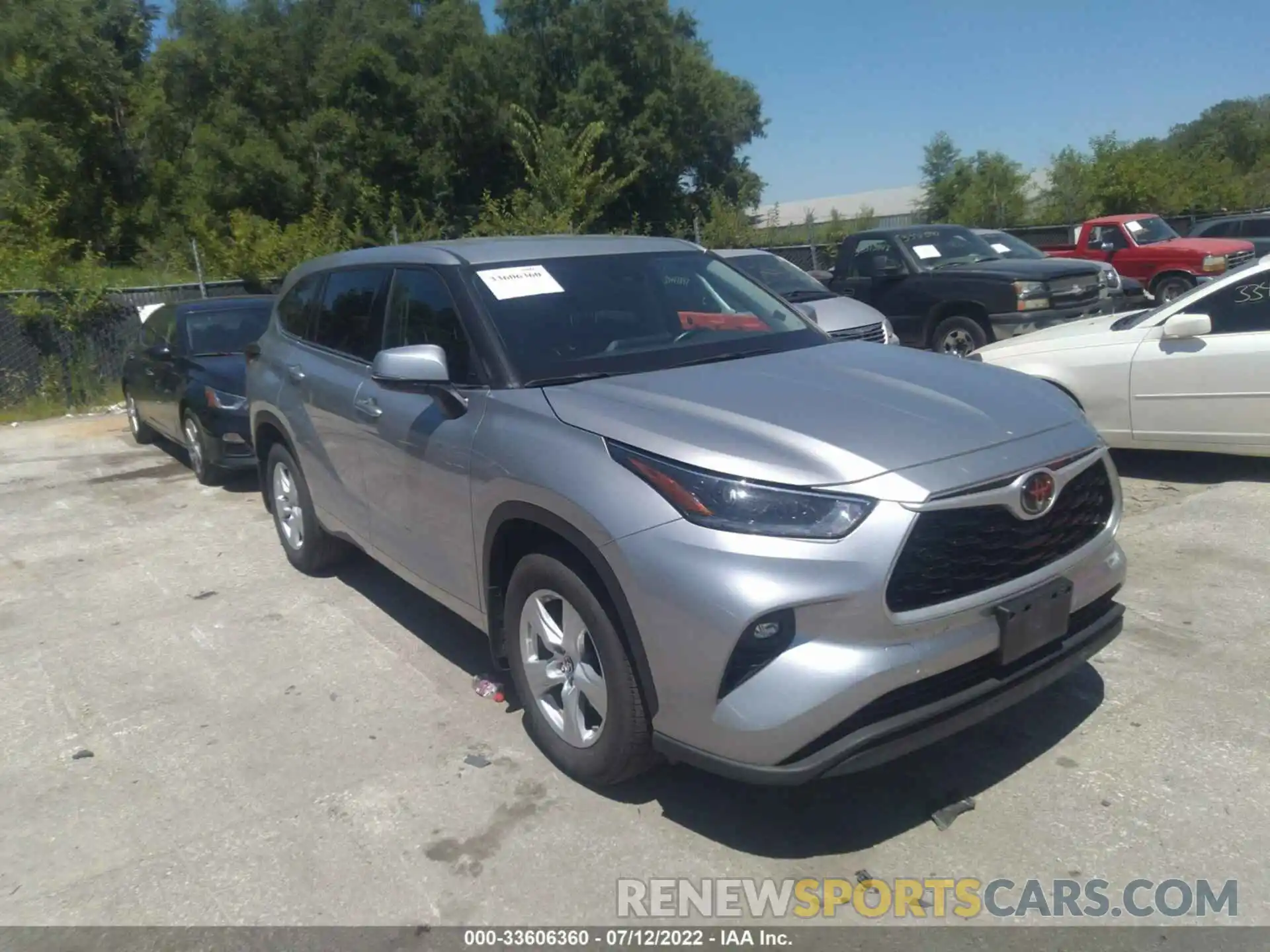 1 Photograph of a damaged car 5TDBZRBH6MS121043 TOYOTA HIGHLANDER 2021