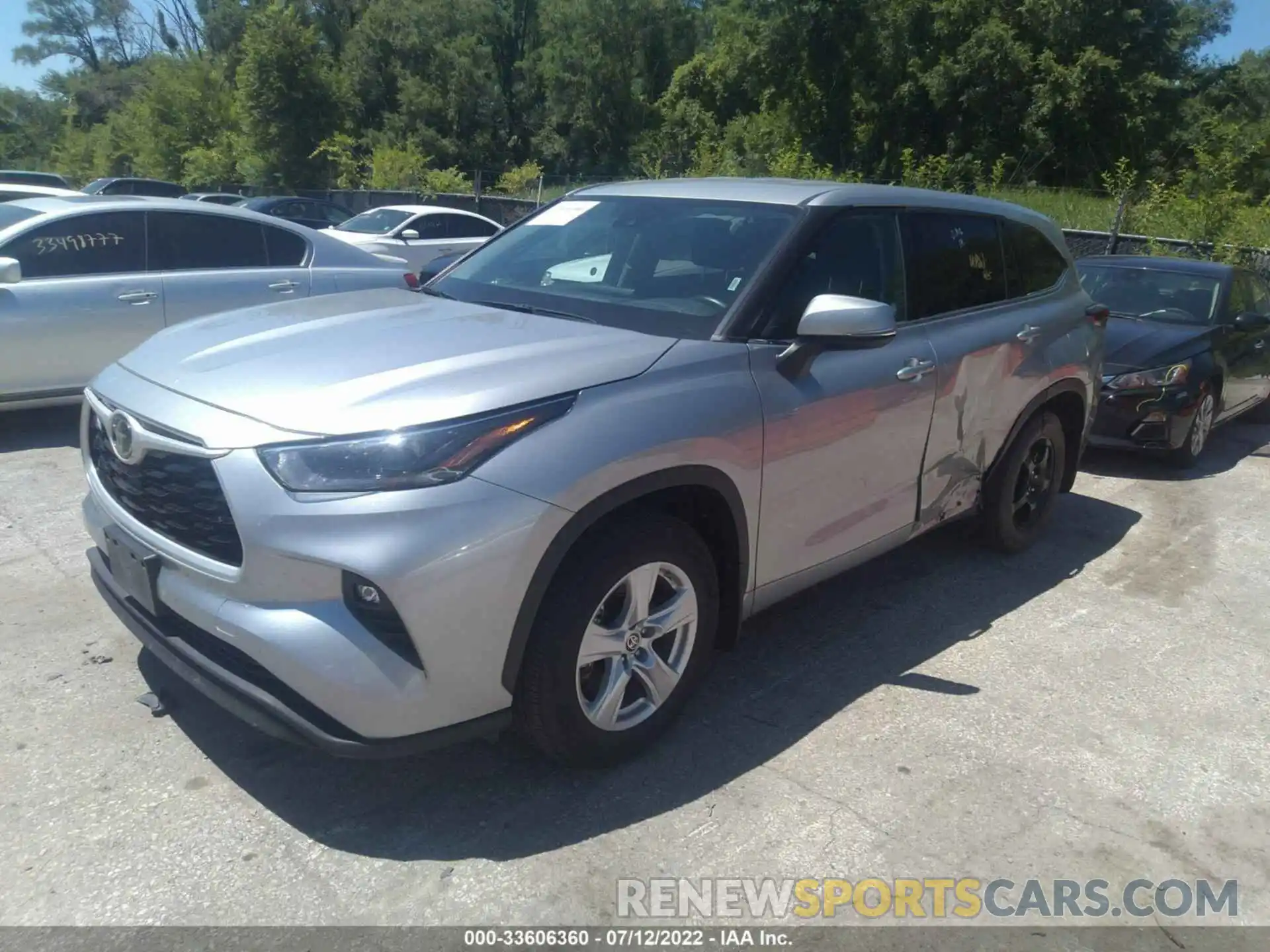 2 Photograph of a damaged car 5TDBZRBH6MS121043 TOYOTA HIGHLANDER 2021