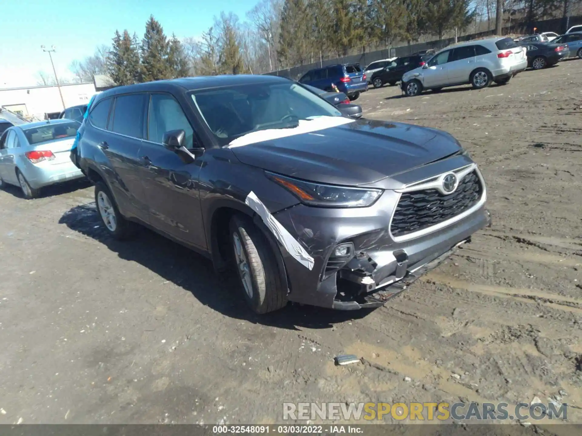 1 Photograph of a damaged car 5TDBZRBH6MS152650 TOYOTA HIGHLANDER 2021