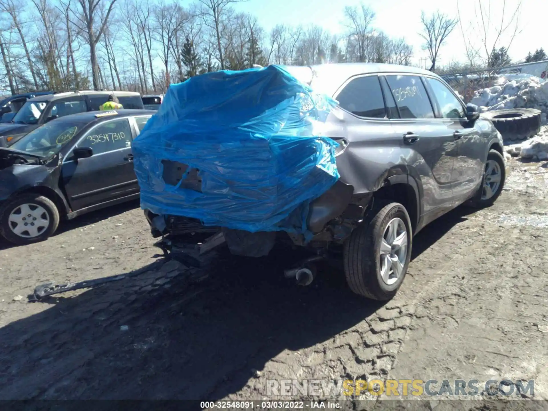 4 Фотография поврежденного автомобиля 5TDBZRBH6MS152650 TOYOTA HIGHLANDER 2021