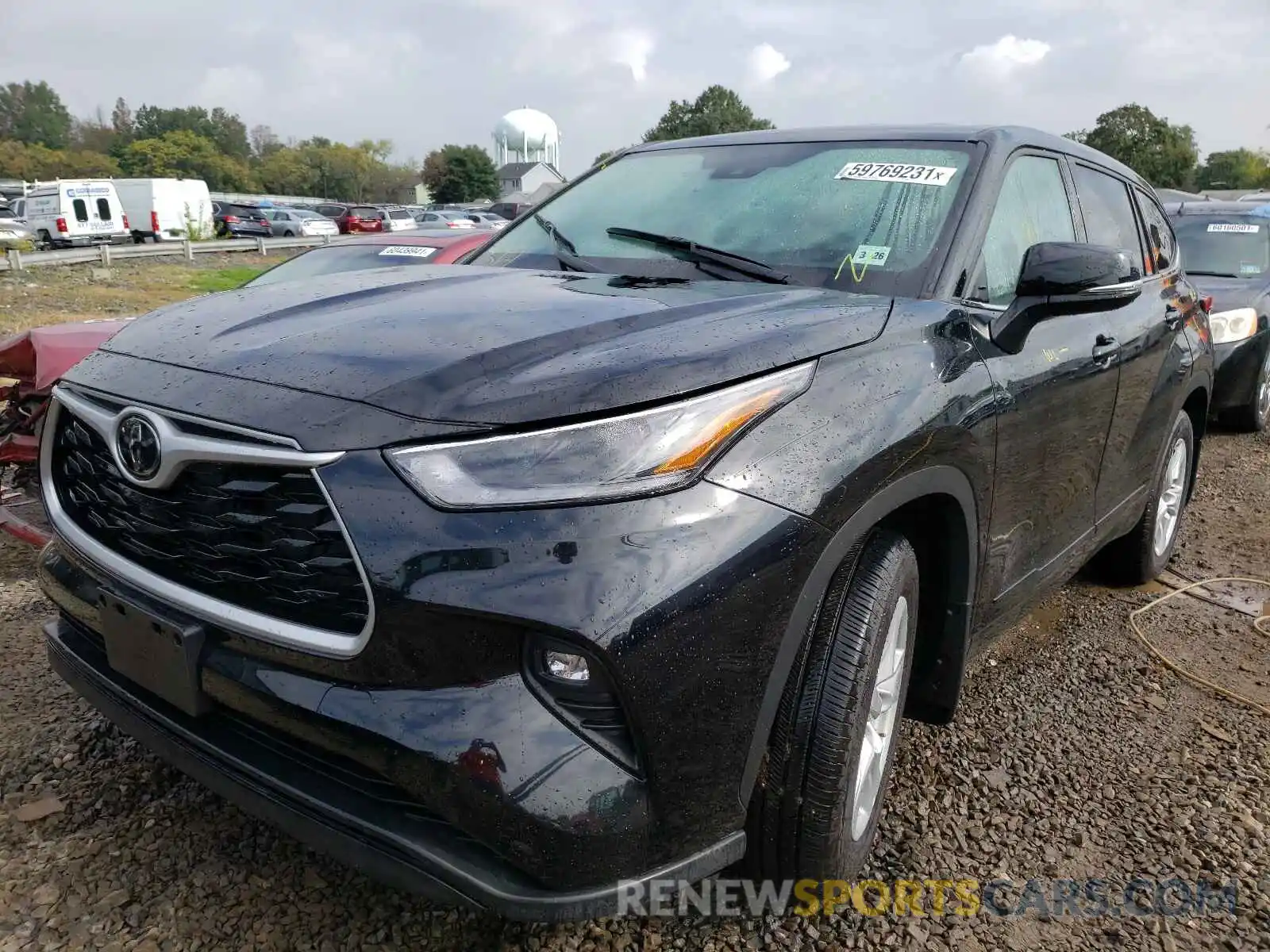 2 Photograph of a damaged car 5TDBZRBH6MS536539 TOYOTA HIGHLANDER 2021