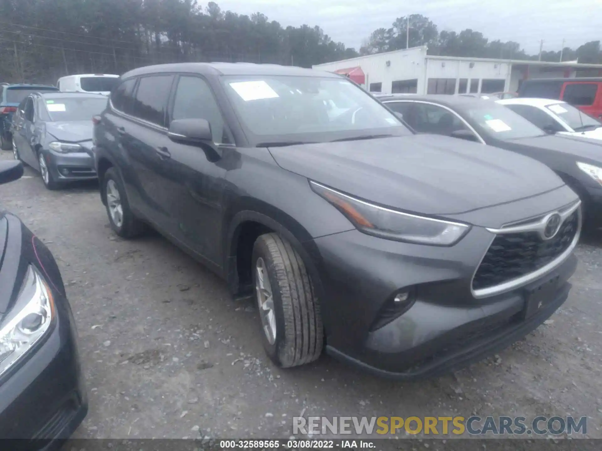 1 Photograph of a damaged car 5TDBZRBH6MS545144 TOYOTA HIGHLANDER 2021