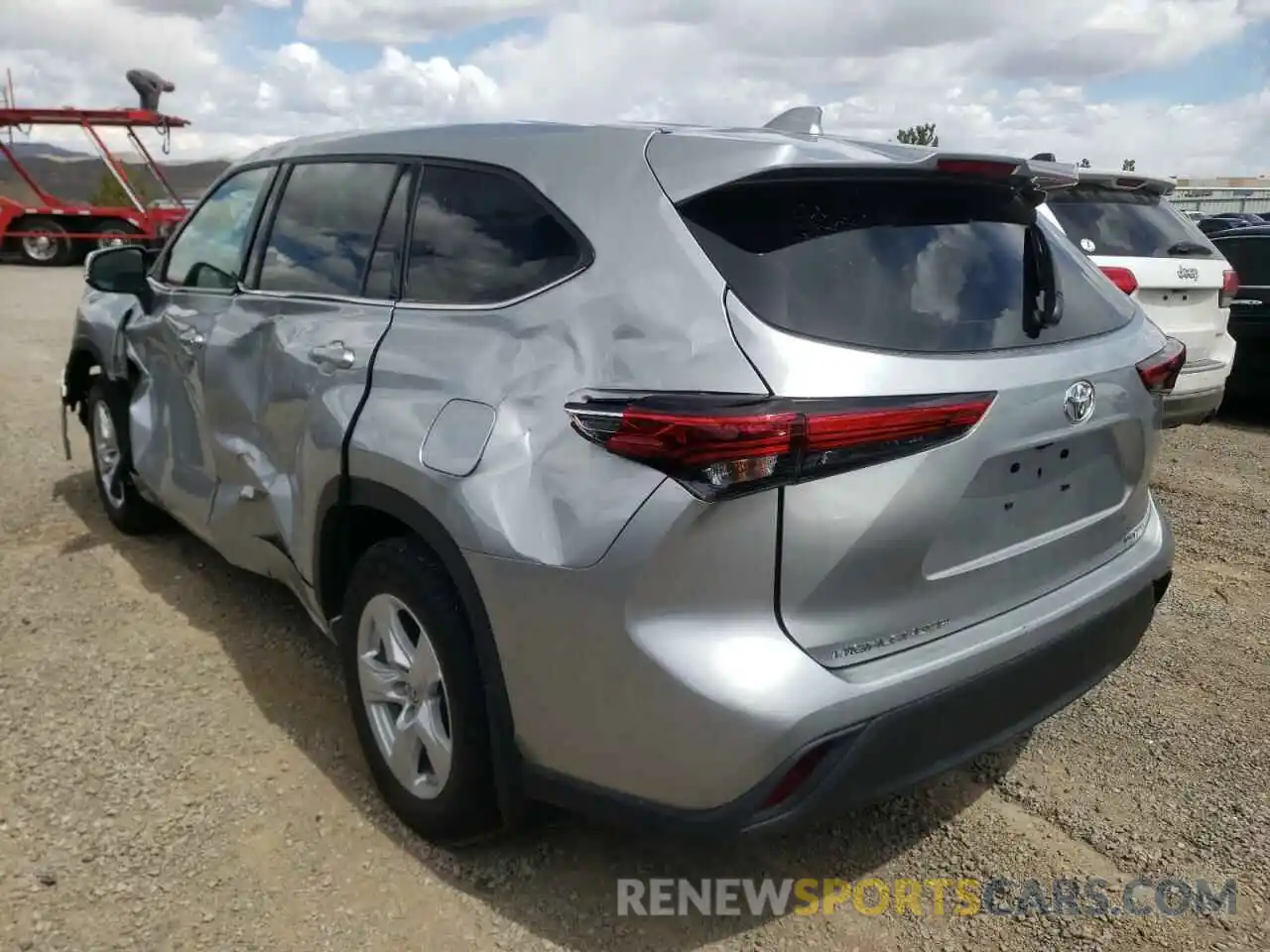 3 Photograph of a damaged car 5TDBZRBH6MS545788 TOYOTA HIGHLANDER 2021