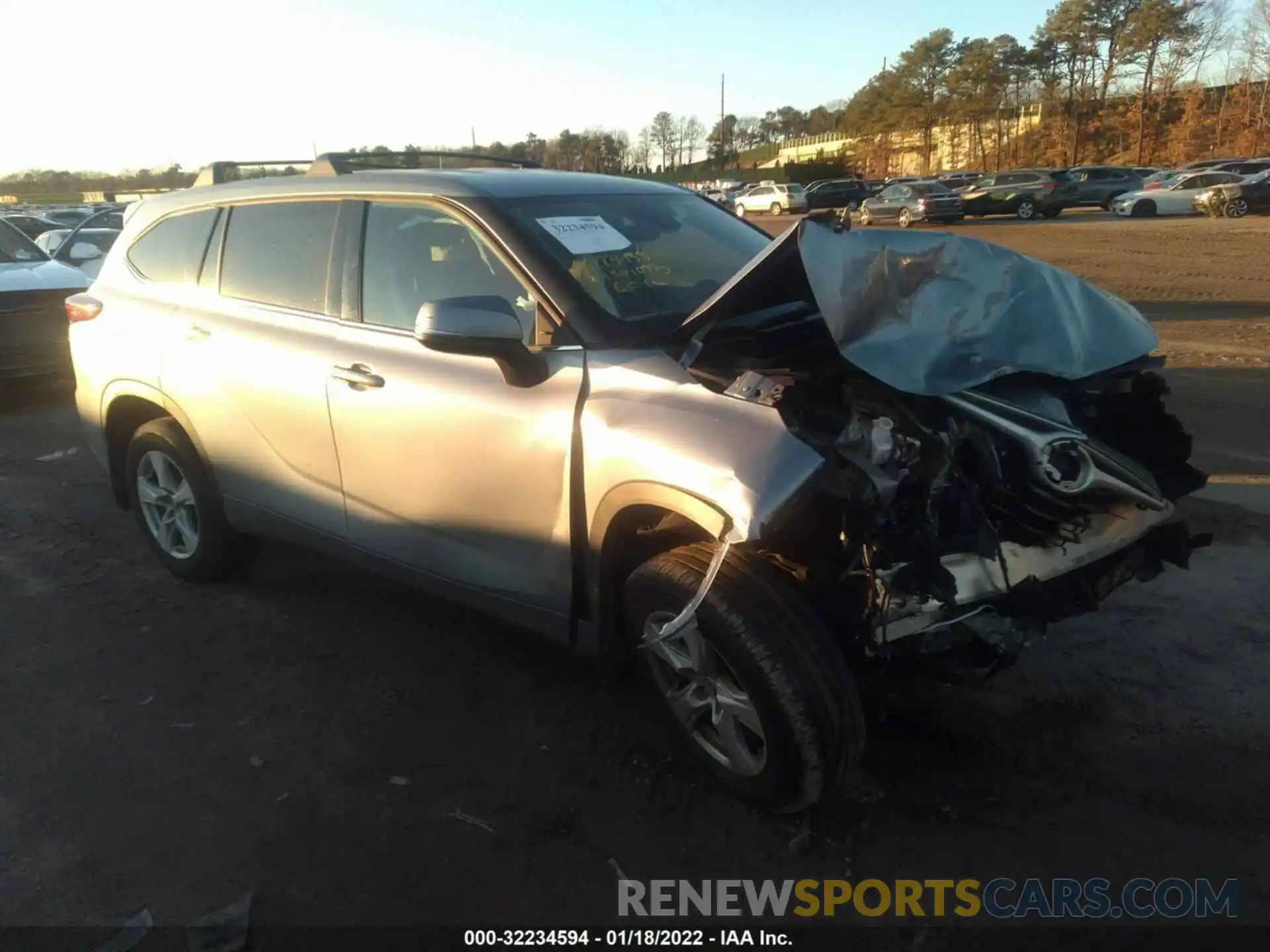 1 Photograph of a damaged car 5TDBZRBH7MS095097 TOYOTA HIGHLANDER 2021