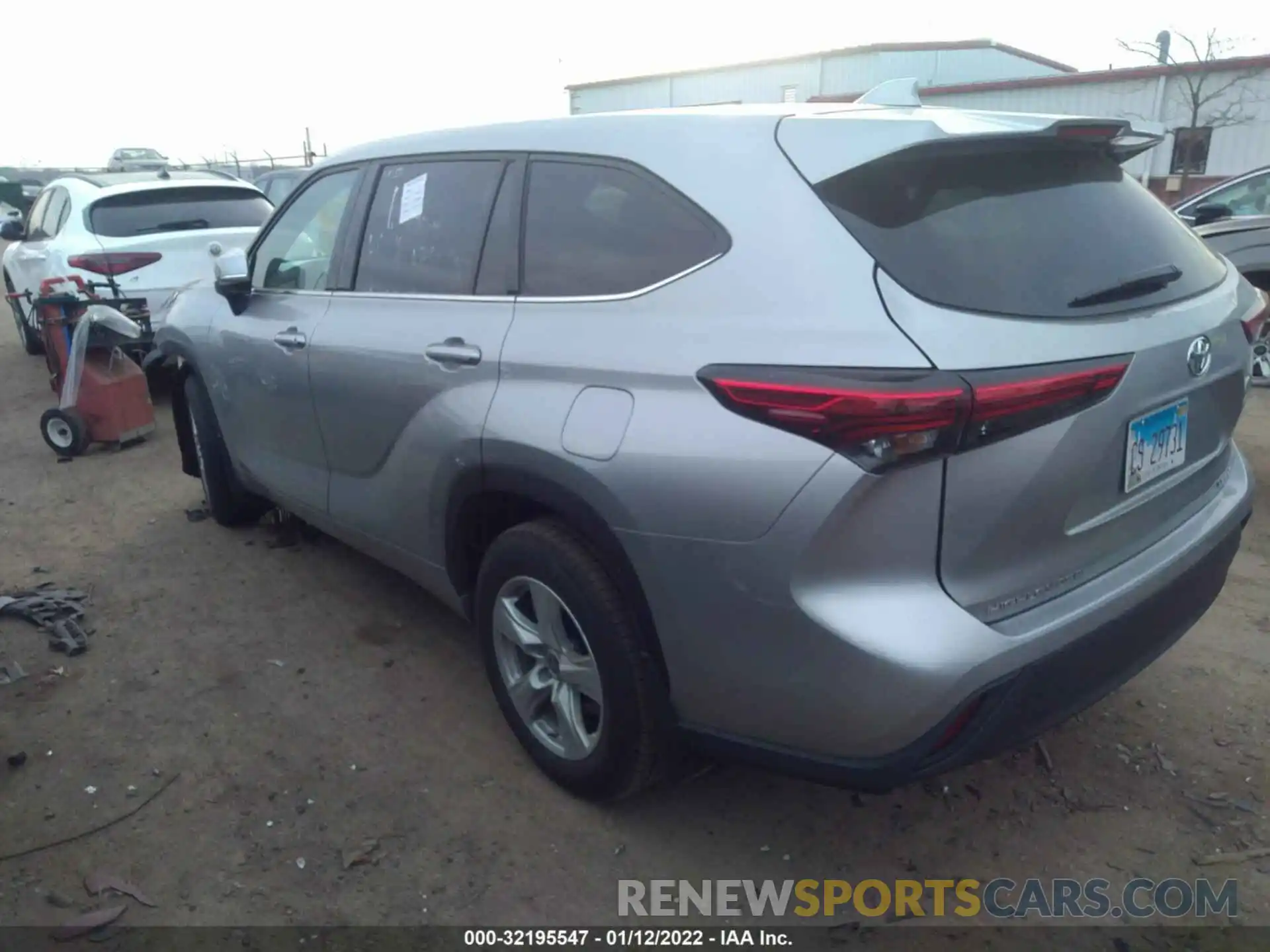 3 Photograph of a damaged car 5TDBZRBH7MS120810 TOYOTA HIGHLANDER 2021