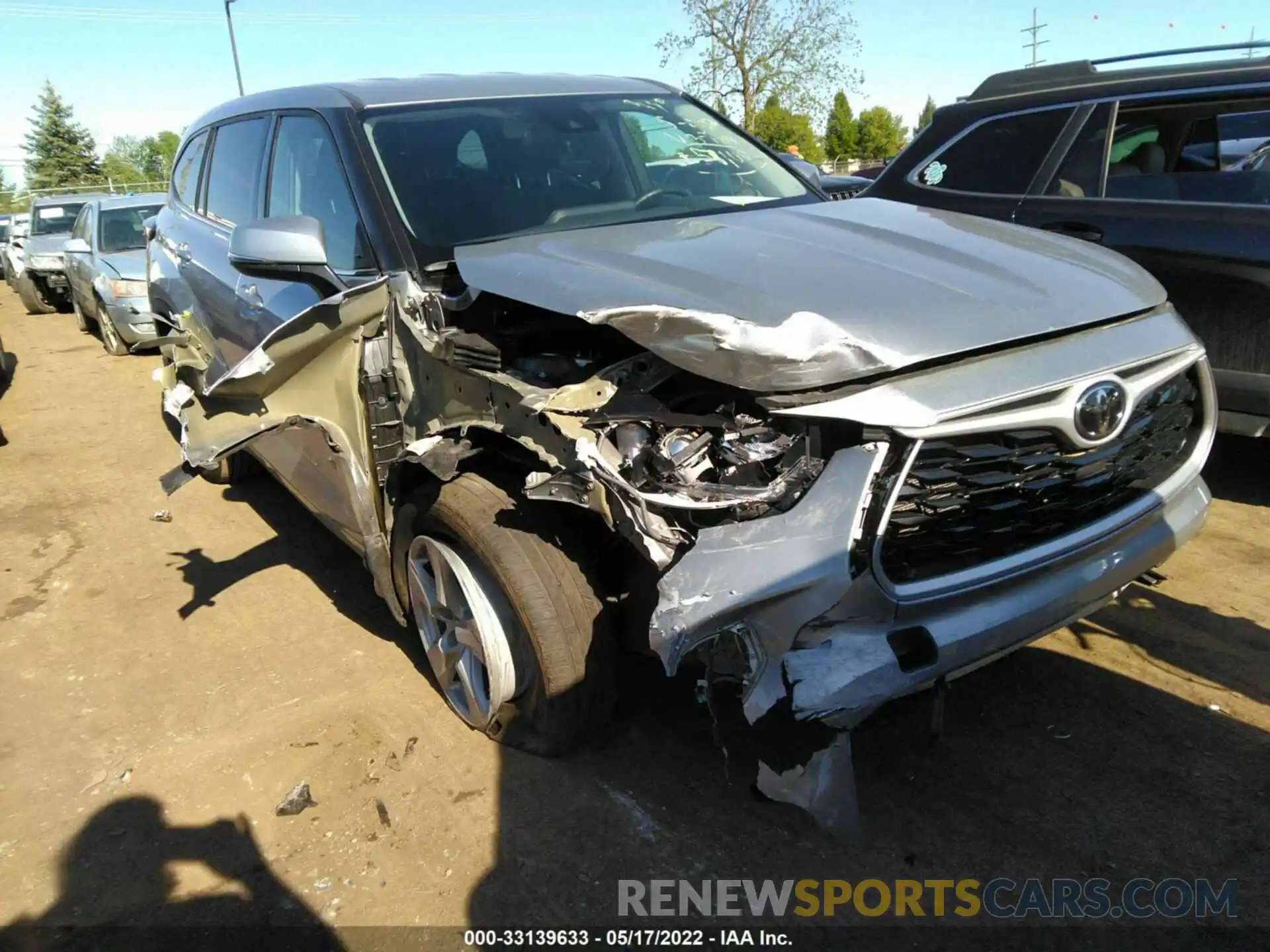 1 Photograph of a damaged car 5TDBZRBH7MS123786 TOYOTA HIGHLANDER 2021