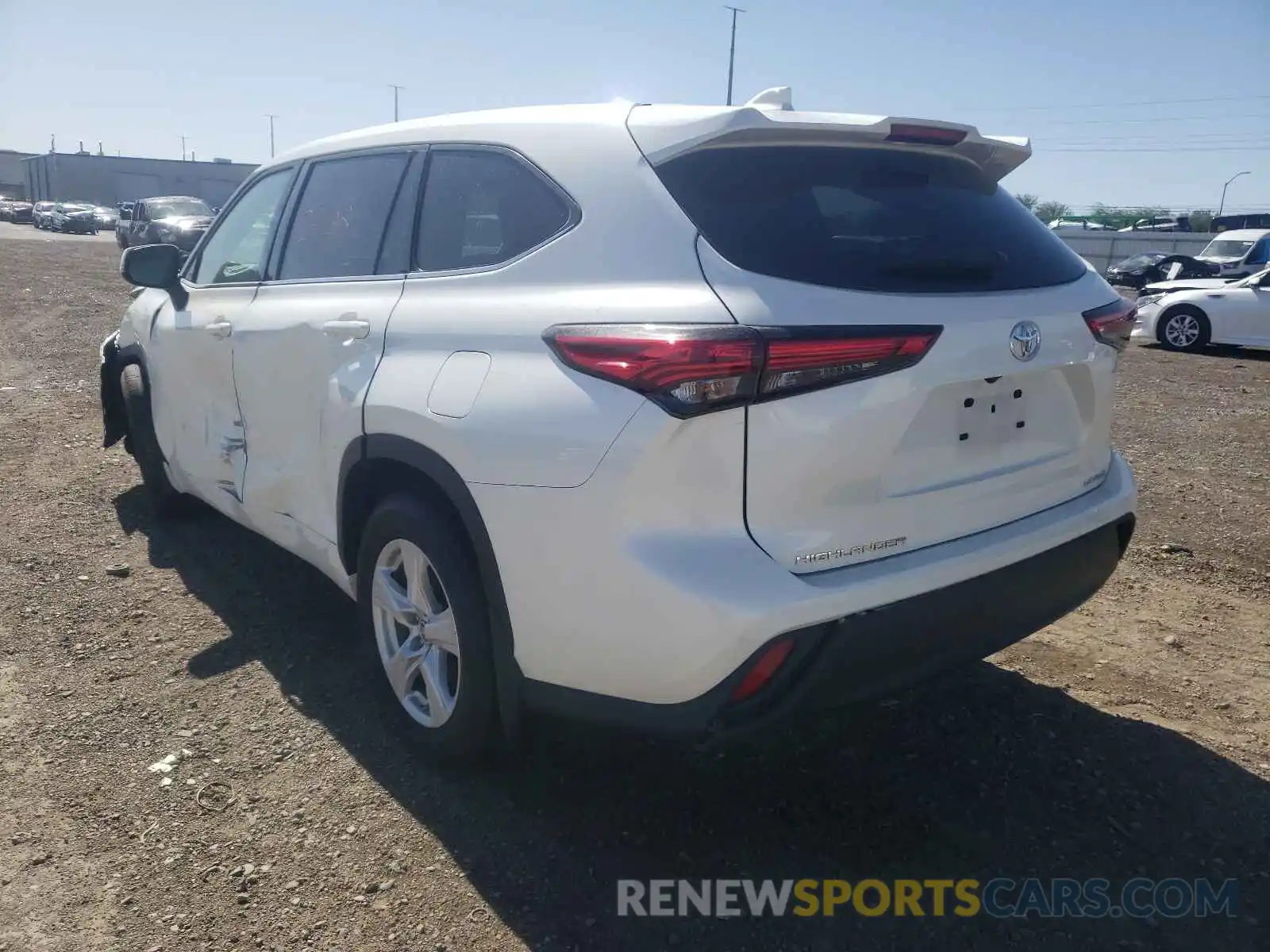 3 Photograph of a damaged car 5TDBZRBH7MS525498 TOYOTA HIGHLANDER 2021