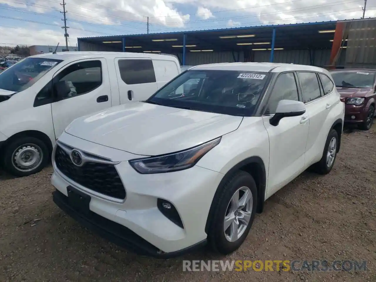 2 Photograph of a damaged car 5TDBZRBH7MS530023 TOYOTA HIGHLANDER 2021