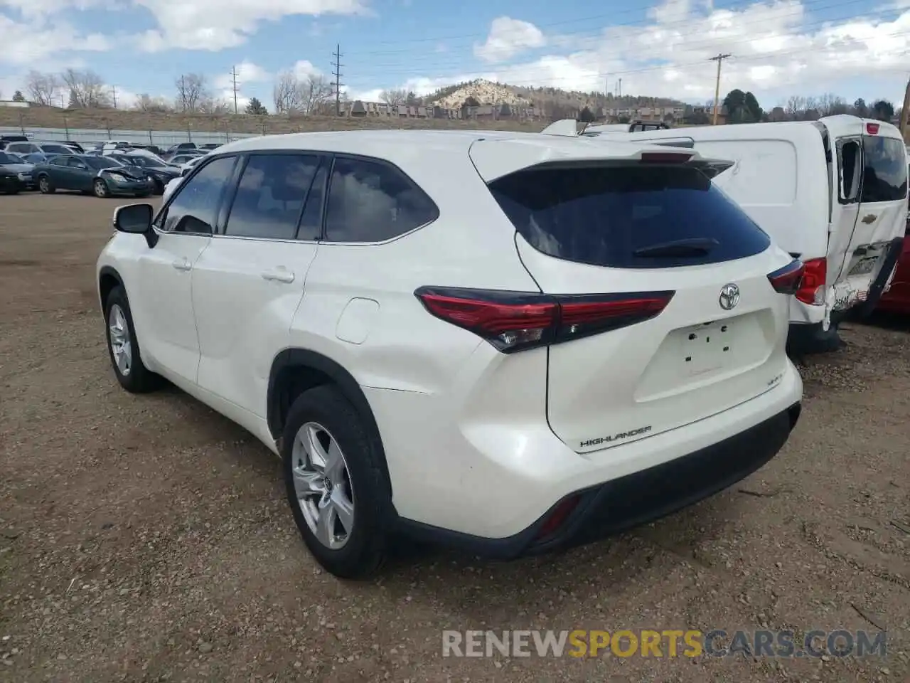 3 Photograph of a damaged car 5TDBZRBH7MS530023 TOYOTA HIGHLANDER 2021