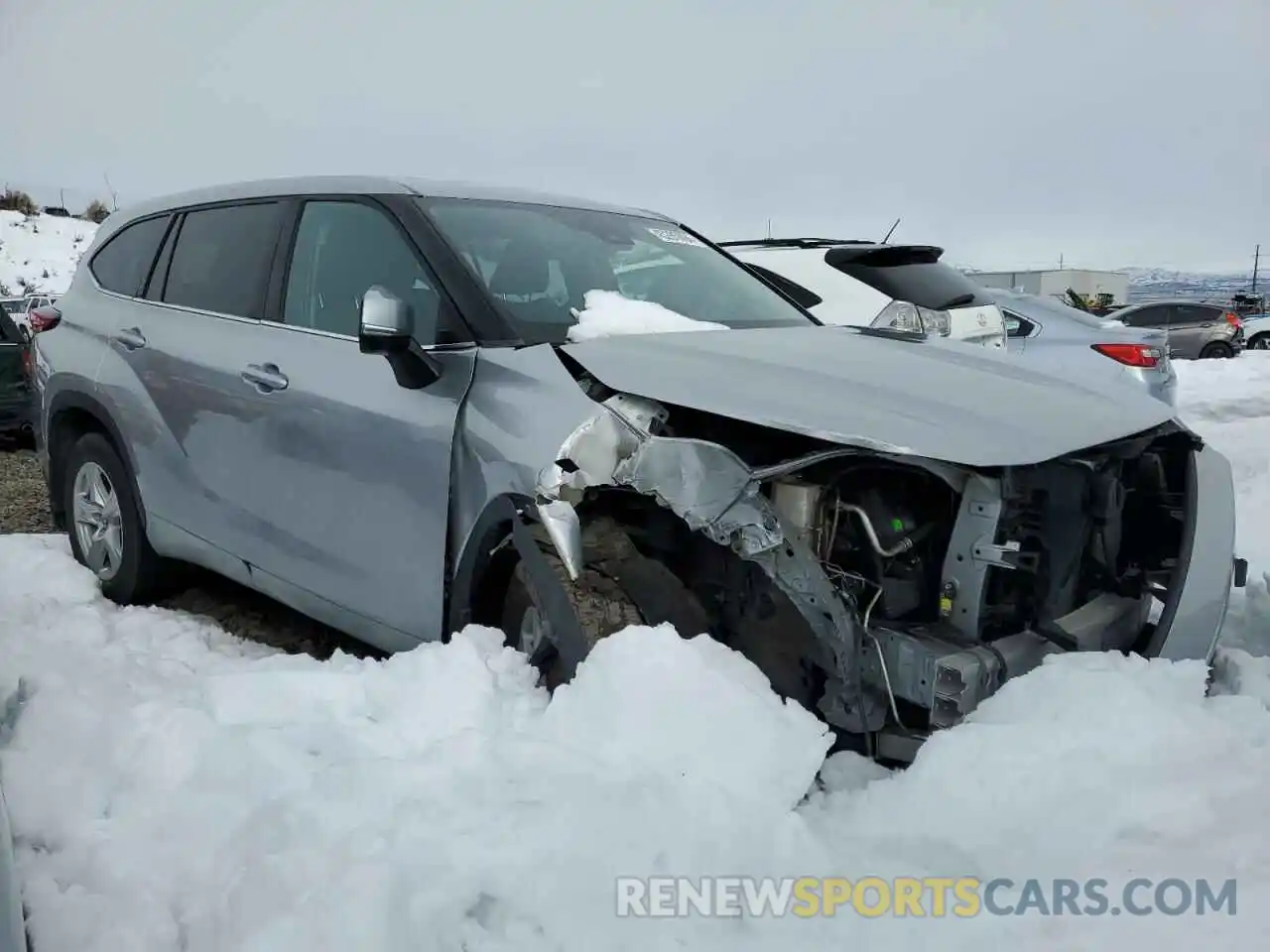 4 Photograph of a damaged car 5TDBZRBH7MS546089 TOYOTA HIGHLANDER 2021