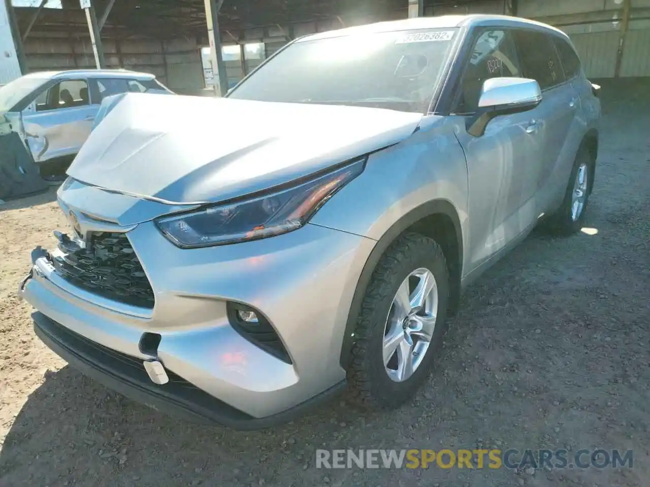 2 Photograph of a damaged car 5TDBZRBH7MS547310 TOYOTA HIGHLANDER 2021