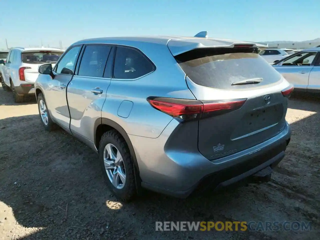 3 Photograph of a damaged car 5TDBZRBH7MS547310 TOYOTA HIGHLANDER 2021