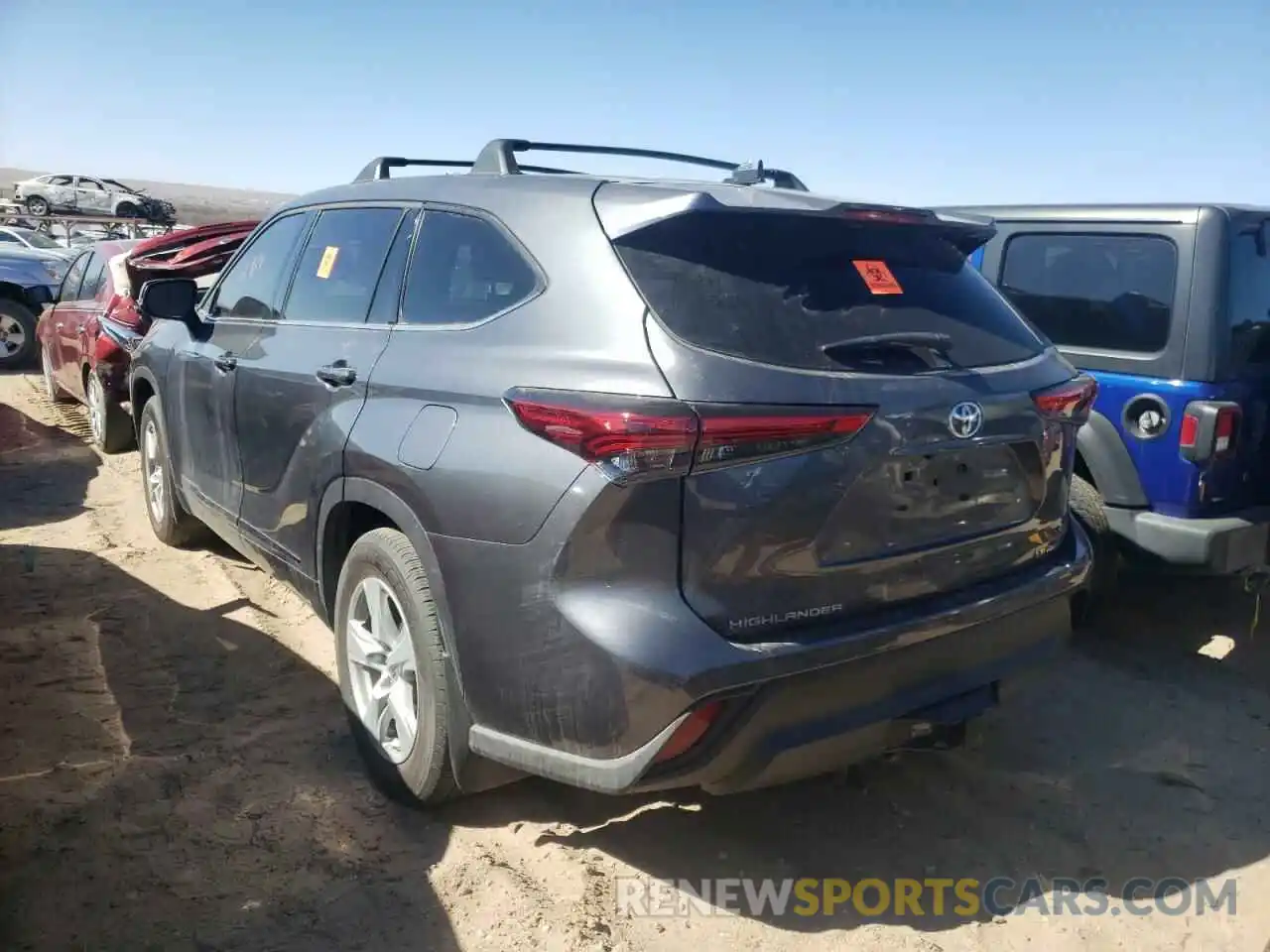 3 Photograph of a damaged car 5TDBZRBH7MS551504 TOYOTA HIGHLANDER 2021