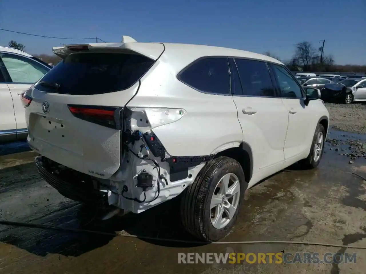 4 Фотография поврежденного автомобиля 5TDBZRBH8MS081189 TOYOTA HIGHLANDER 2021