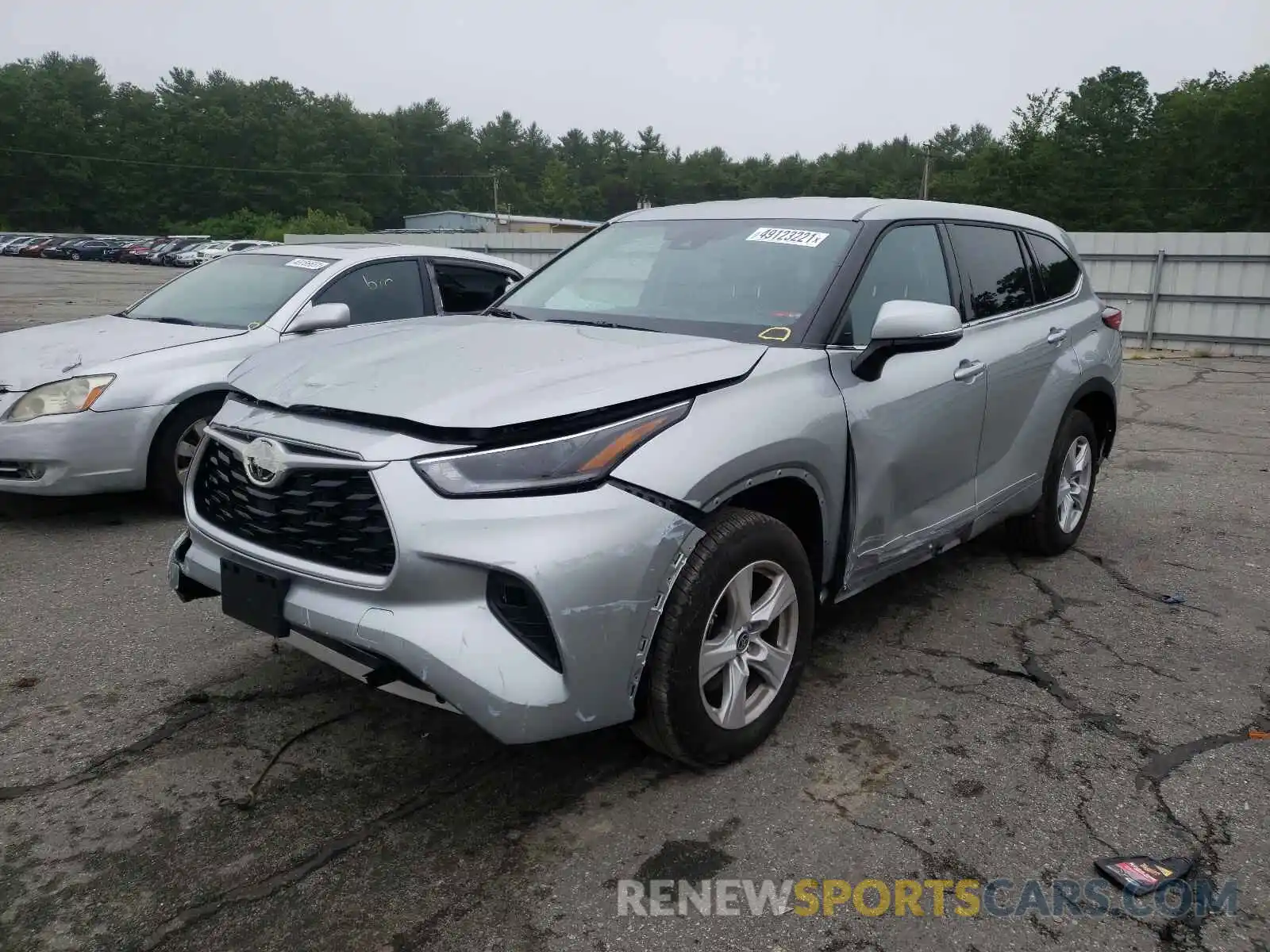 2 Photograph of a damaged car 5TDBZRBH8MS110321 TOYOTA HIGHLANDER 2021