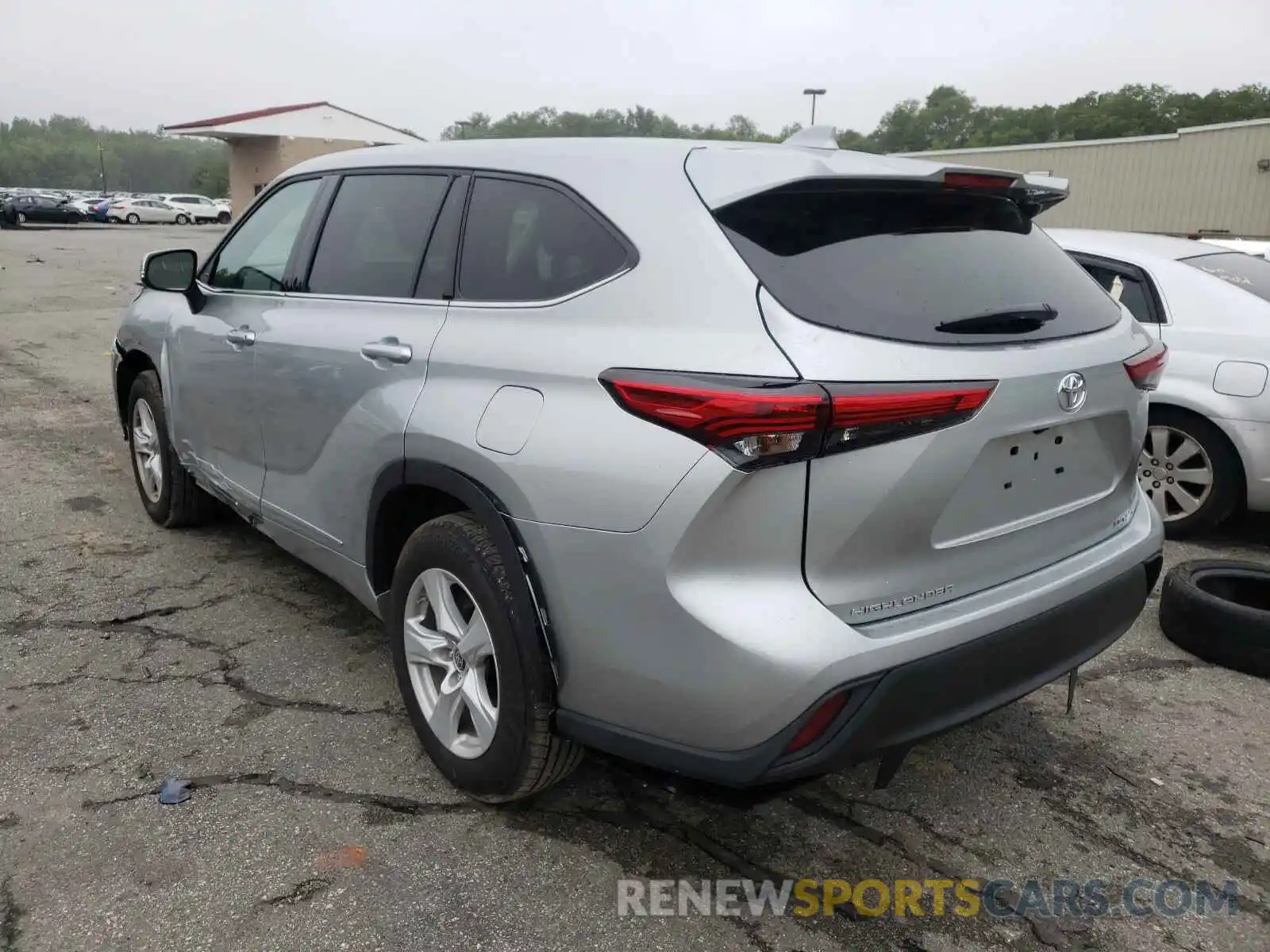 3 Photograph of a damaged car 5TDBZRBH8MS110321 TOYOTA HIGHLANDER 2021