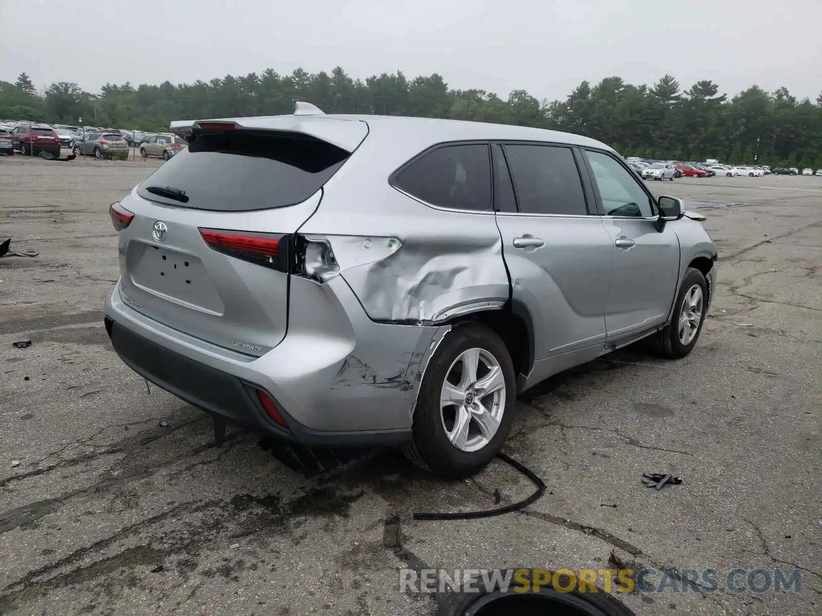 4 Photograph of a damaged car 5TDBZRBH8MS110321 TOYOTA HIGHLANDER 2021