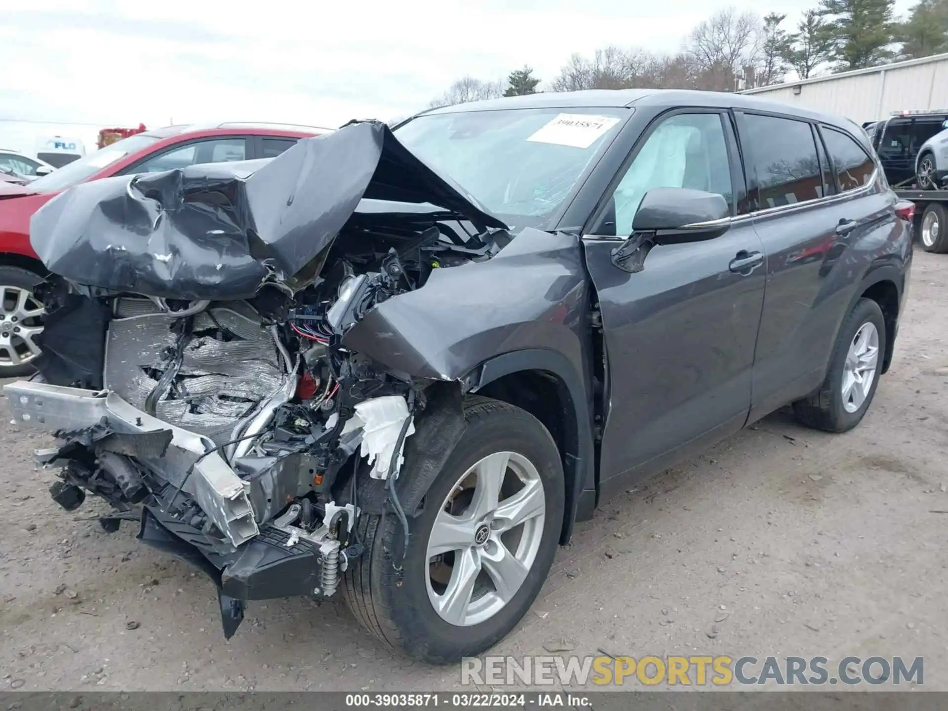 2 Photograph of a damaged car 5TDBZRBH8MS113574 TOYOTA HIGHLANDER 2021