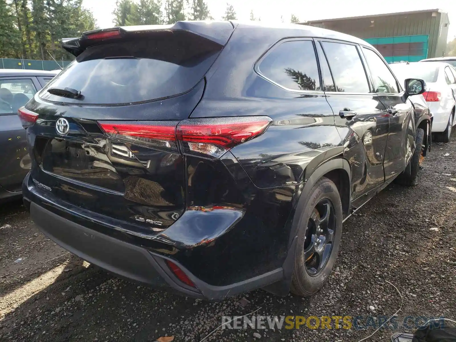 4 Фотография поврежденного автомобиля 5TDBZRBH8MS116975 TOYOTA HIGHLANDER 2021