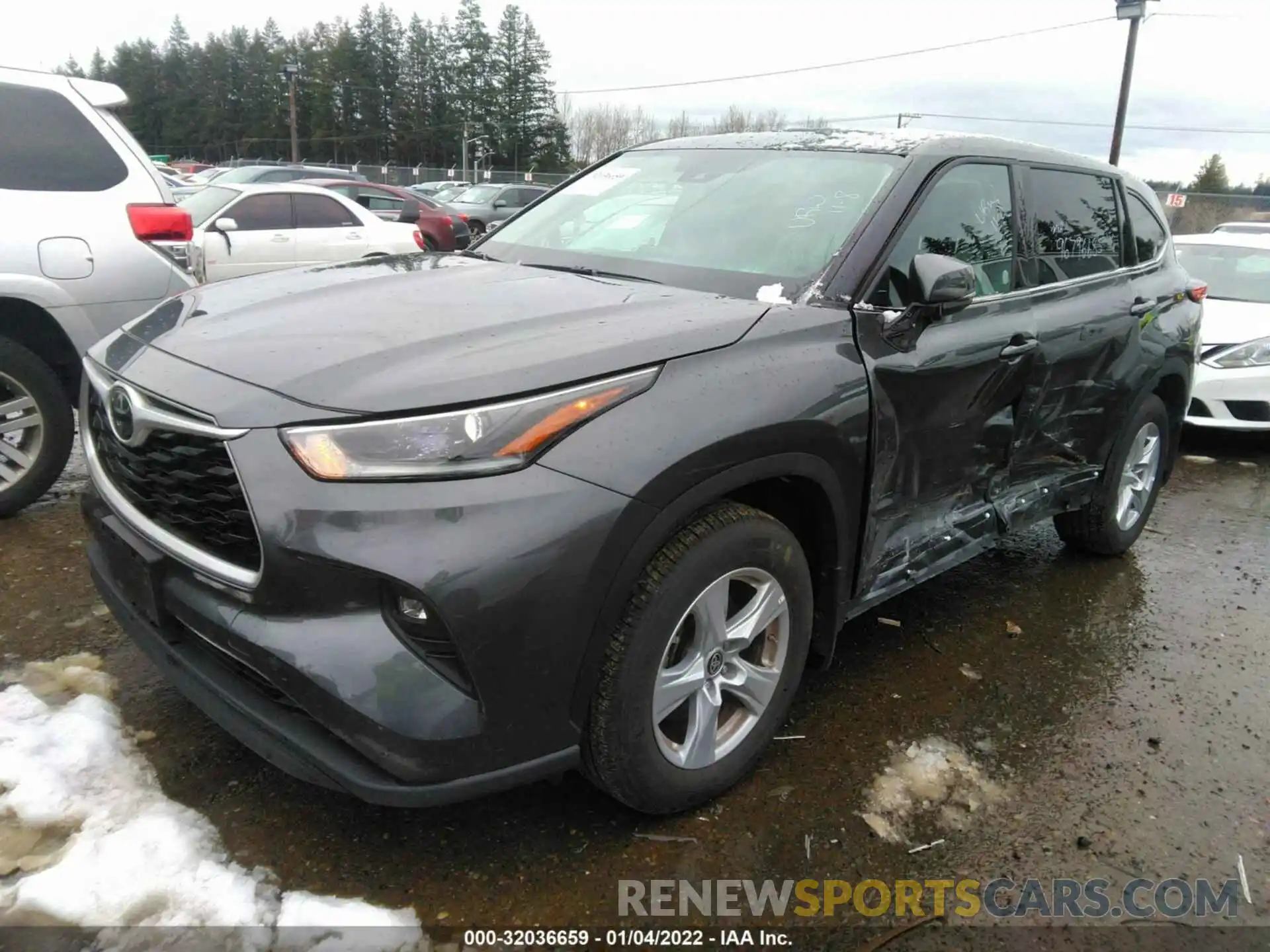 2 Photograph of a damaged car 5TDBZRBH8MS117401 TOYOTA HIGHLANDER 2021