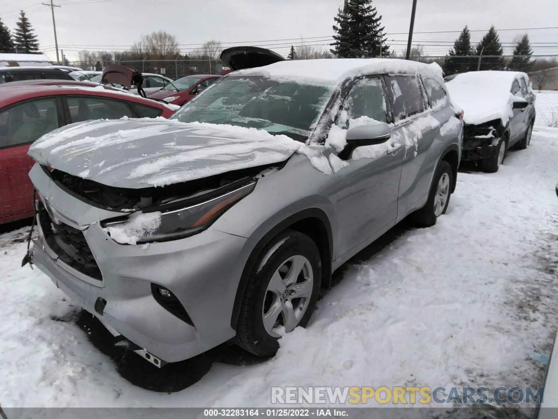 2 Photograph of a damaged car 5TDBZRBH8MS123344 TOYOTA HIGHLANDER 2021