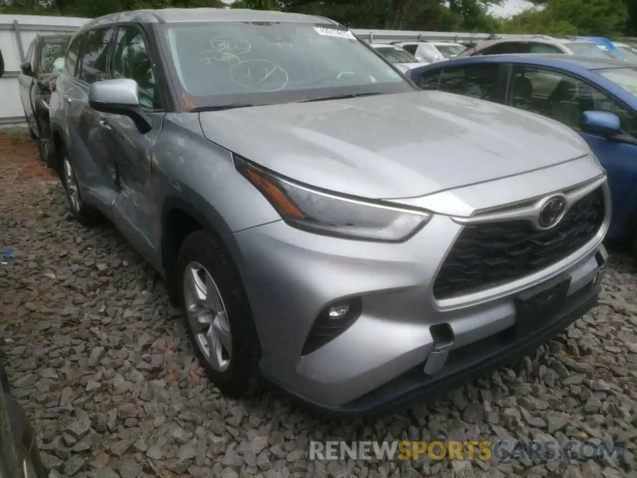 2 Photograph of a damaged car 5TDBZRBH8MS527499 TOYOTA HIGHLANDER 2021