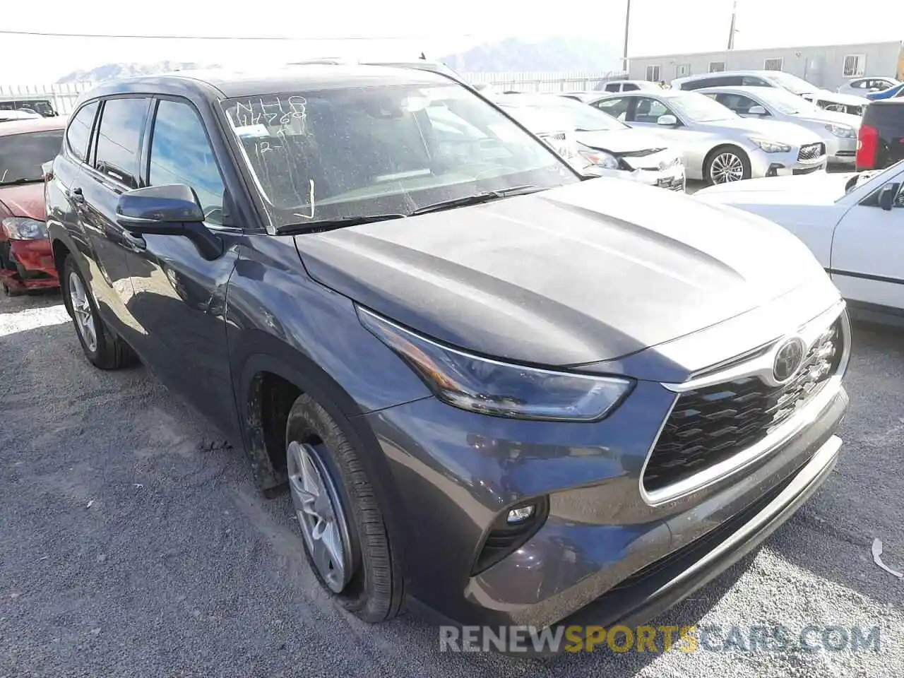 1 Photograph of a damaged car 5TDBZRBH8MS544030 TOYOTA HIGHLANDER 2021