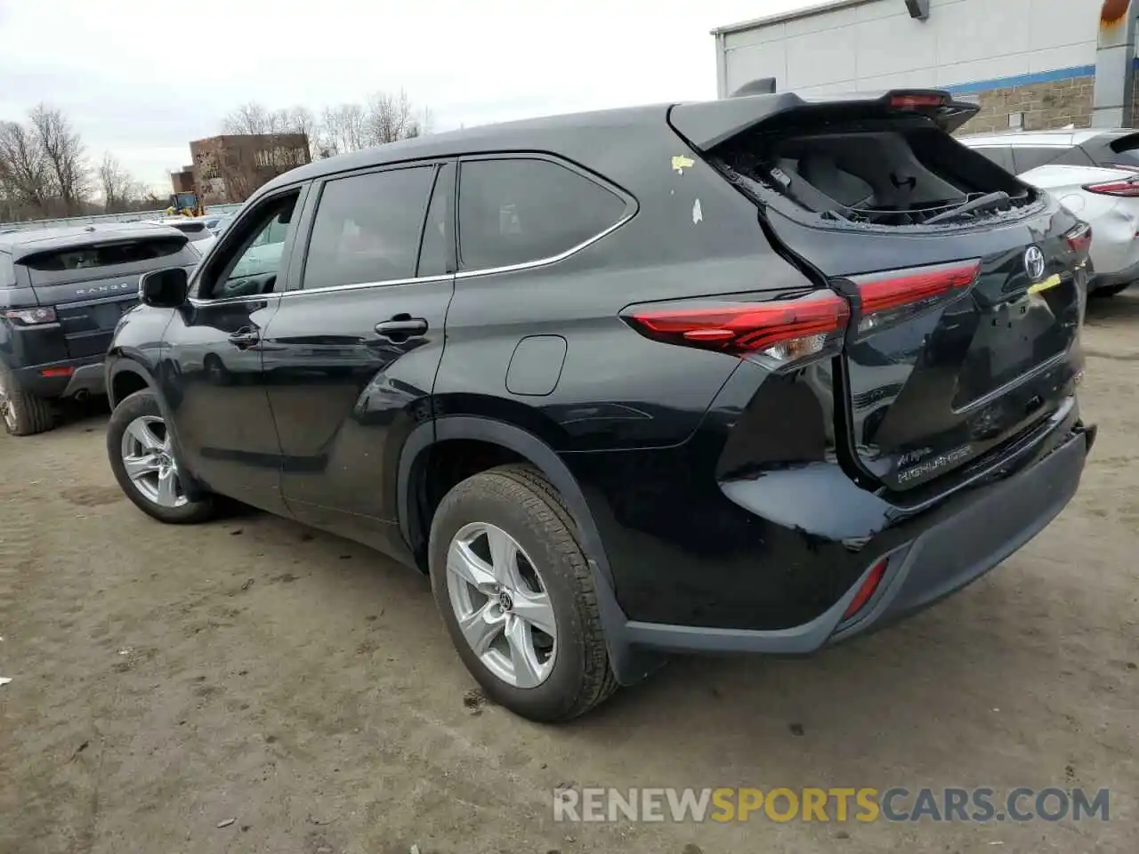 2 Photograph of a damaged car 5TDBZRBH8MS554072 TOYOTA HIGHLANDER 2021