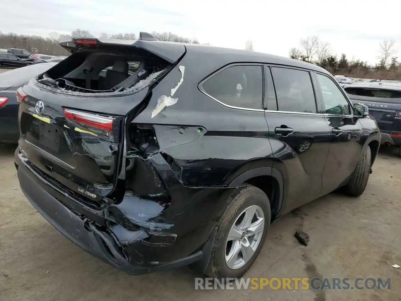 3 Photograph of a damaged car 5TDBZRBH8MS554072 TOYOTA HIGHLANDER 2021