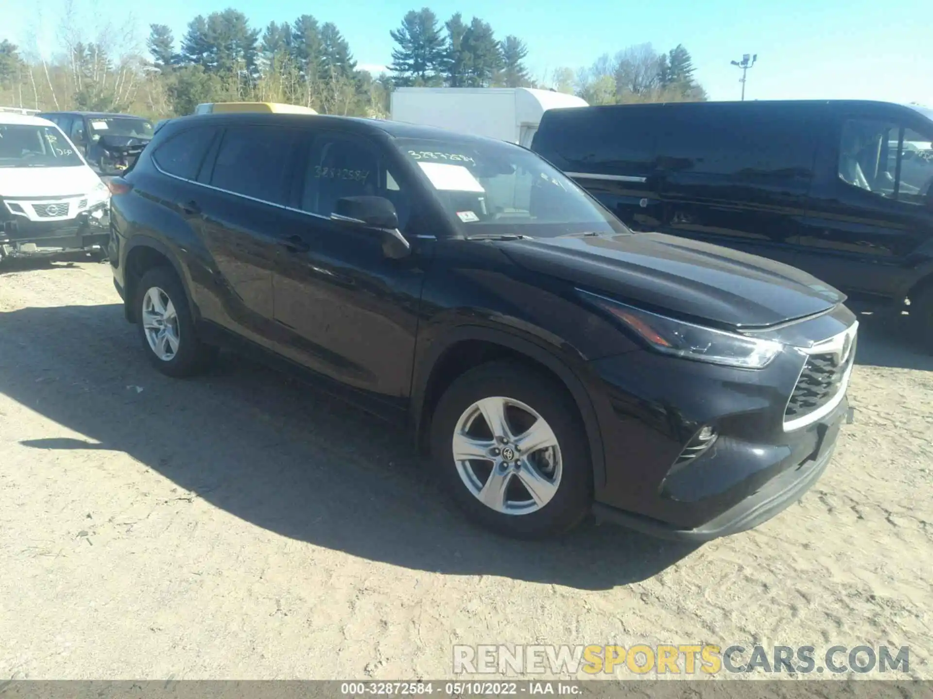 1 Photograph of a damaged car 5TDBZRBH8MS555416 TOYOTA HIGHLANDER 2021