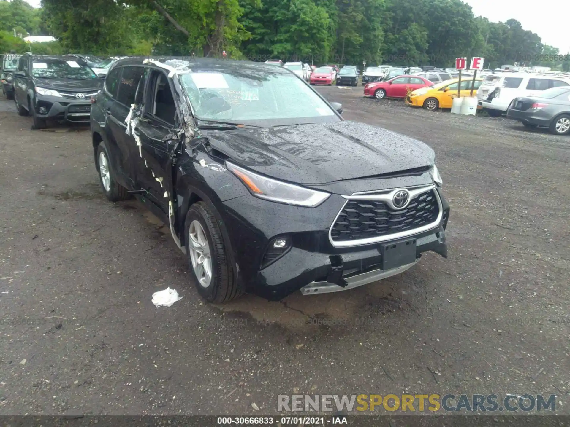 6 Photograph of a damaged car 5TDBZRBH9MS540455 TOYOTA HIGHLANDER 2021