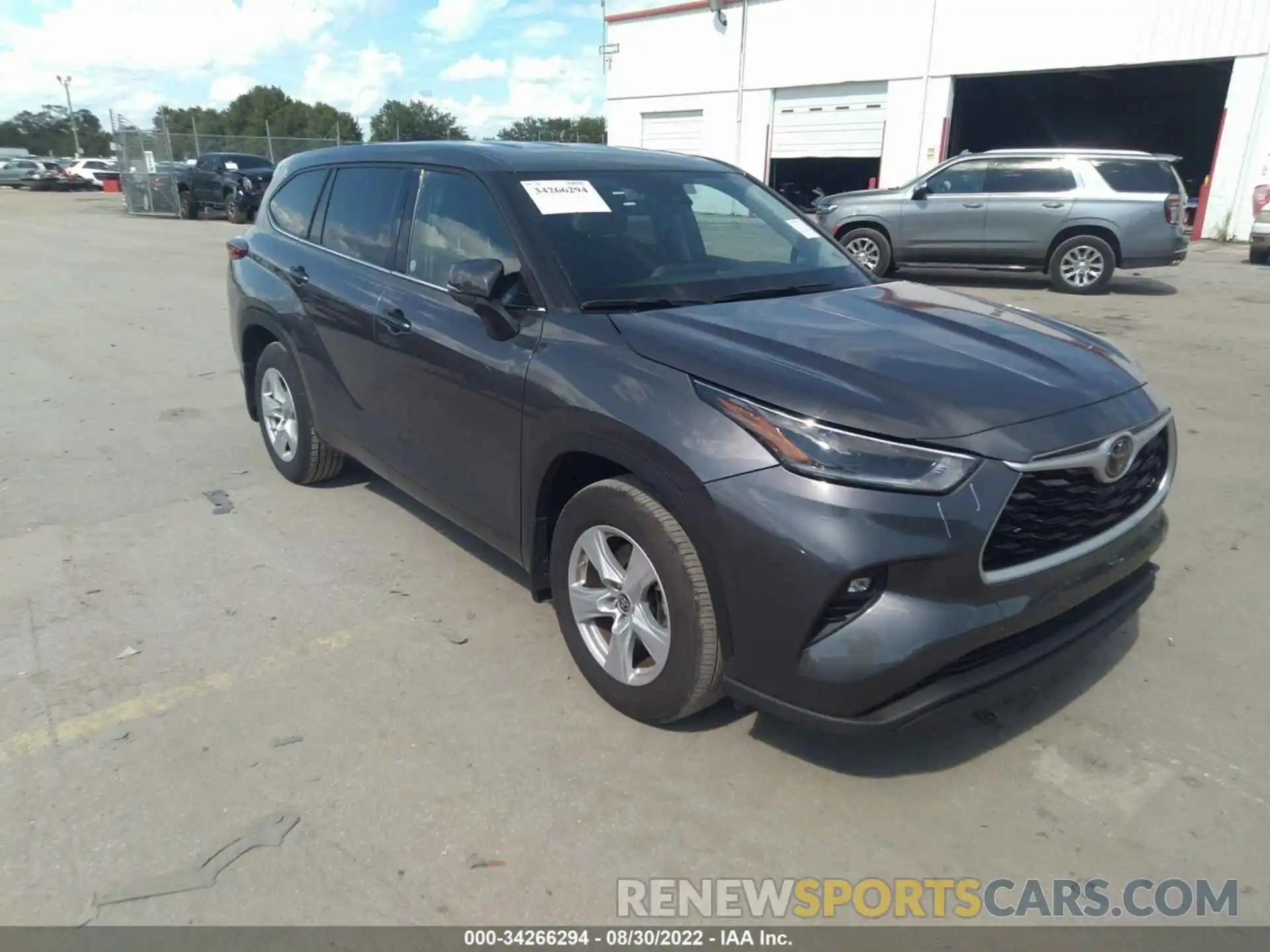 1 Photograph of a damaged car 5TDBZRBH9MS544702 TOYOTA HIGHLANDER 2021