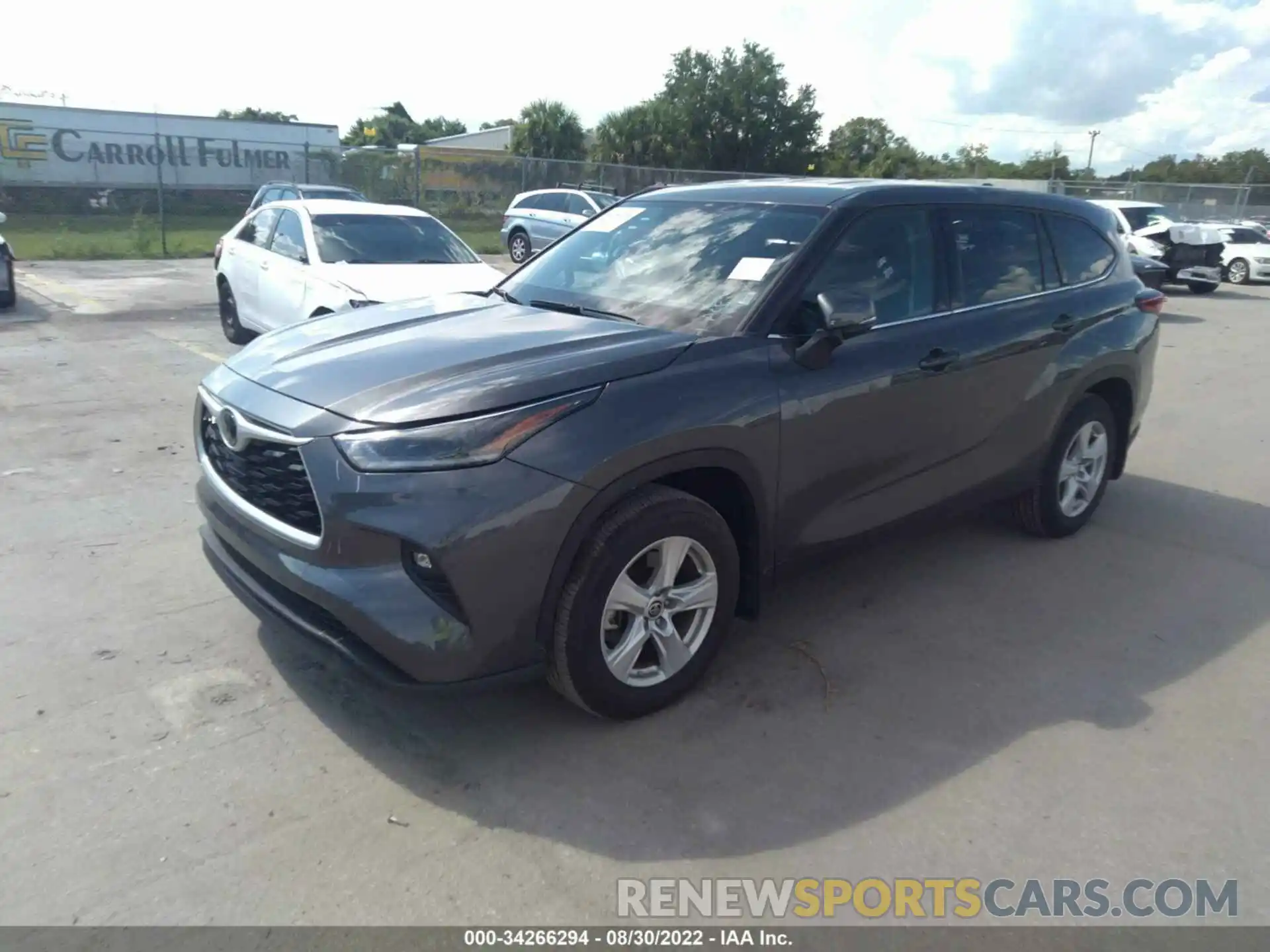 2 Photograph of a damaged car 5TDBZRBH9MS544702 TOYOTA HIGHLANDER 2021