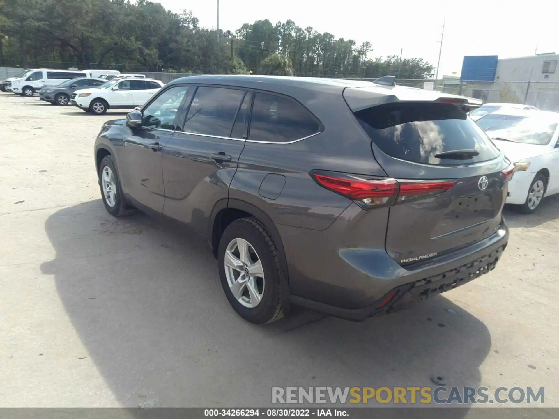 3 Photograph of a damaged car 5TDBZRBH9MS544702 TOYOTA HIGHLANDER 2021