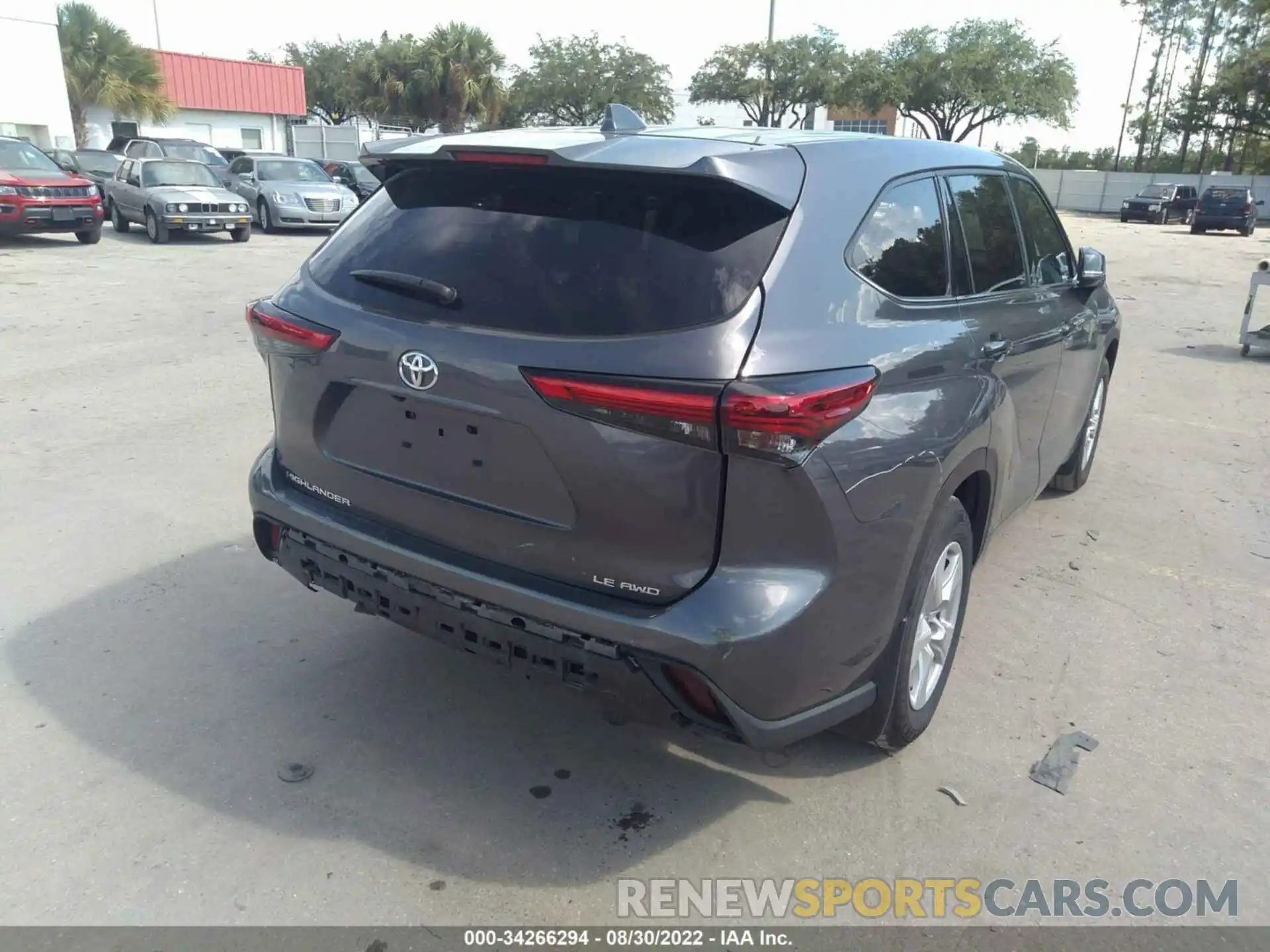 6 Photograph of a damaged car 5TDBZRBH9MS544702 TOYOTA HIGHLANDER 2021