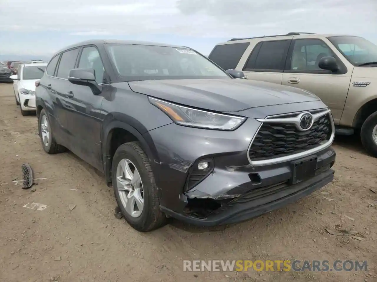 1 Photograph of a damaged car 5TDBZRBH9MS546711 TOYOTA HIGHLANDER 2021