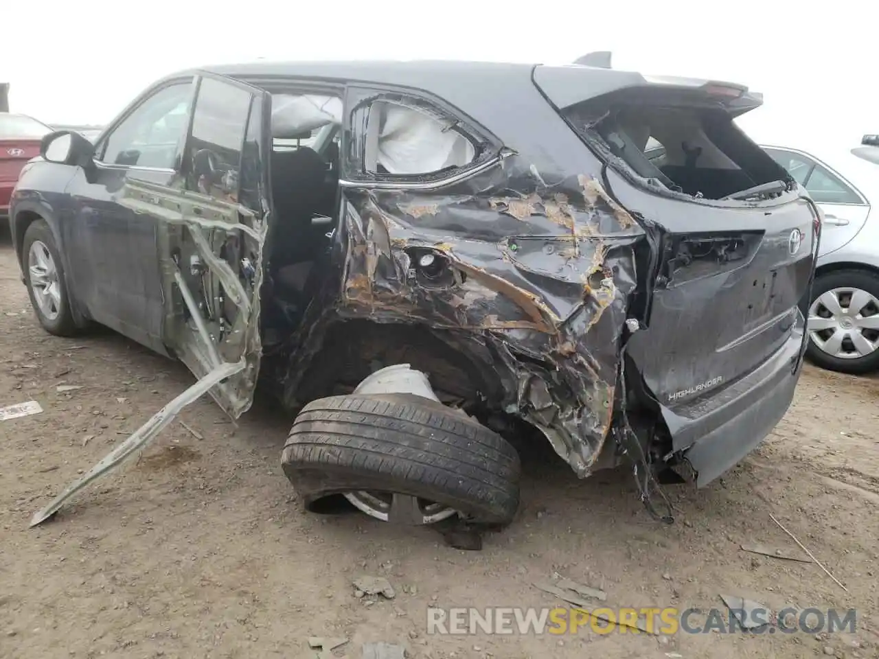 9 Photograph of a damaged car 5TDBZRBH9MS546711 TOYOTA HIGHLANDER 2021