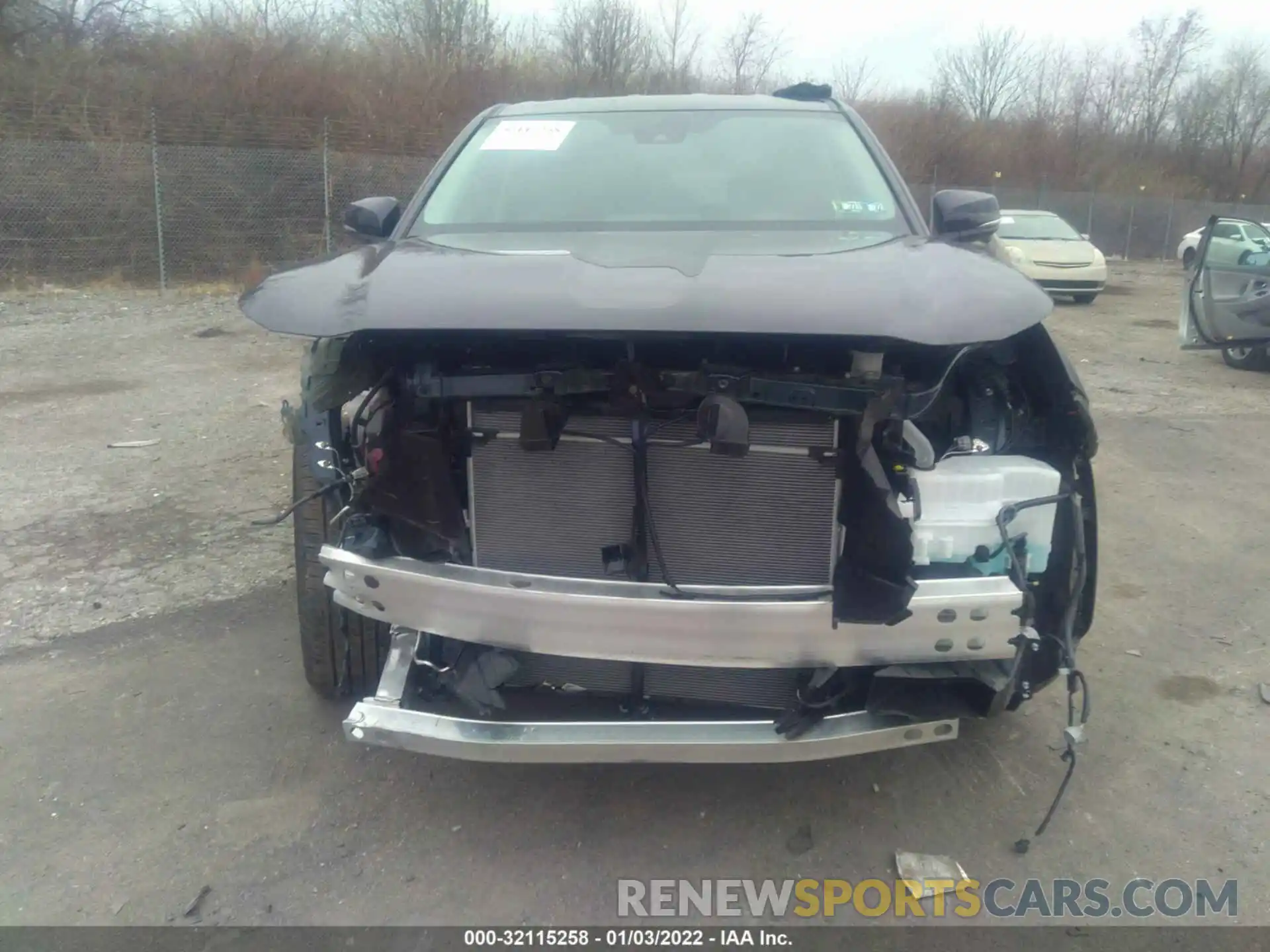 6 Photograph of a damaged car 5TDBZRBH9MS552153 TOYOTA HIGHLANDER 2021