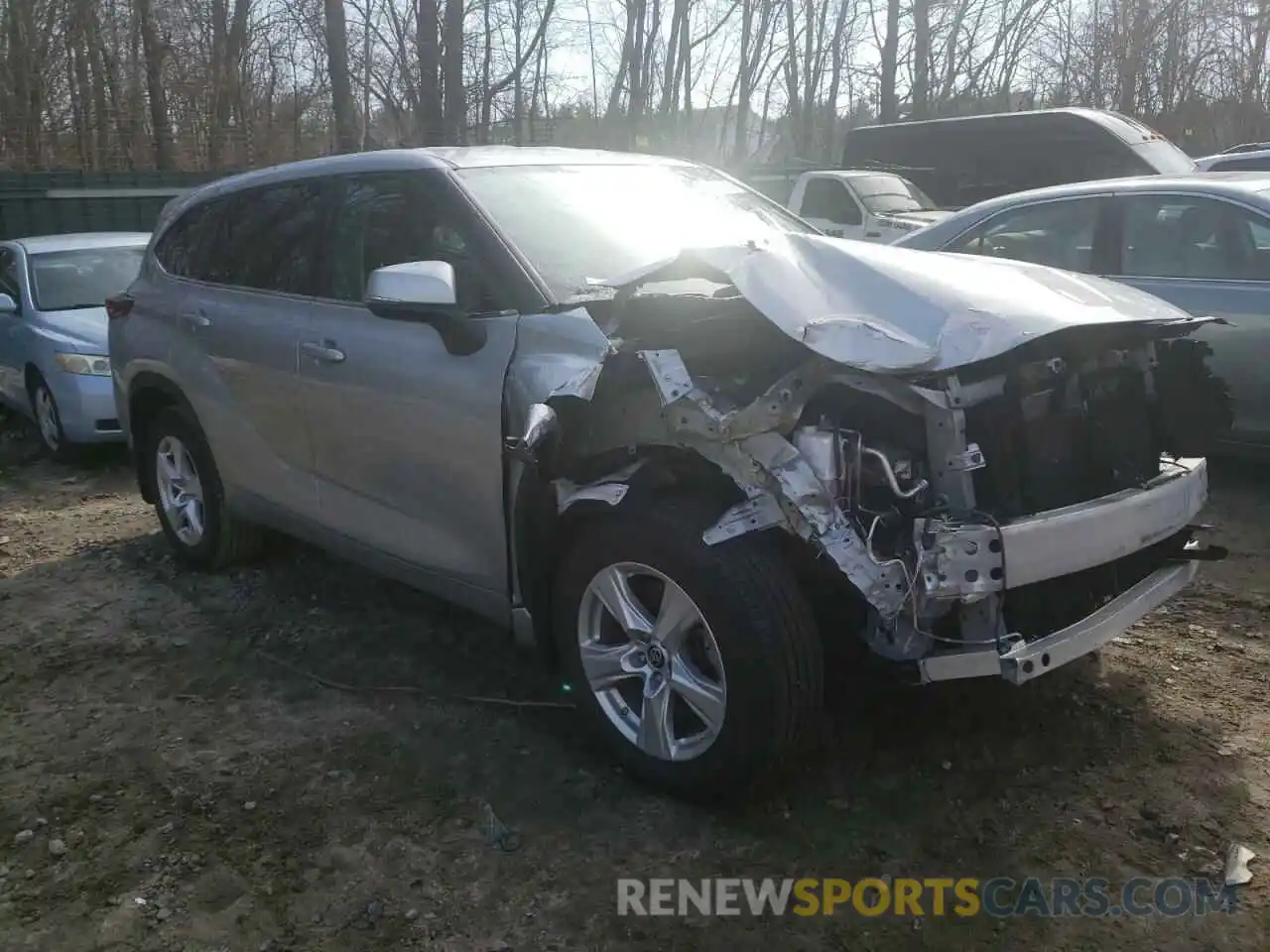 1 Photograph of a damaged car 5TDBZRBHXMS059310 TOYOTA HIGHLANDER 2021