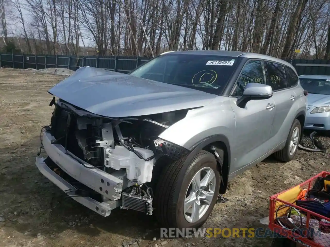 2 Photograph of a damaged car 5TDBZRBHXMS059310 TOYOTA HIGHLANDER 2021