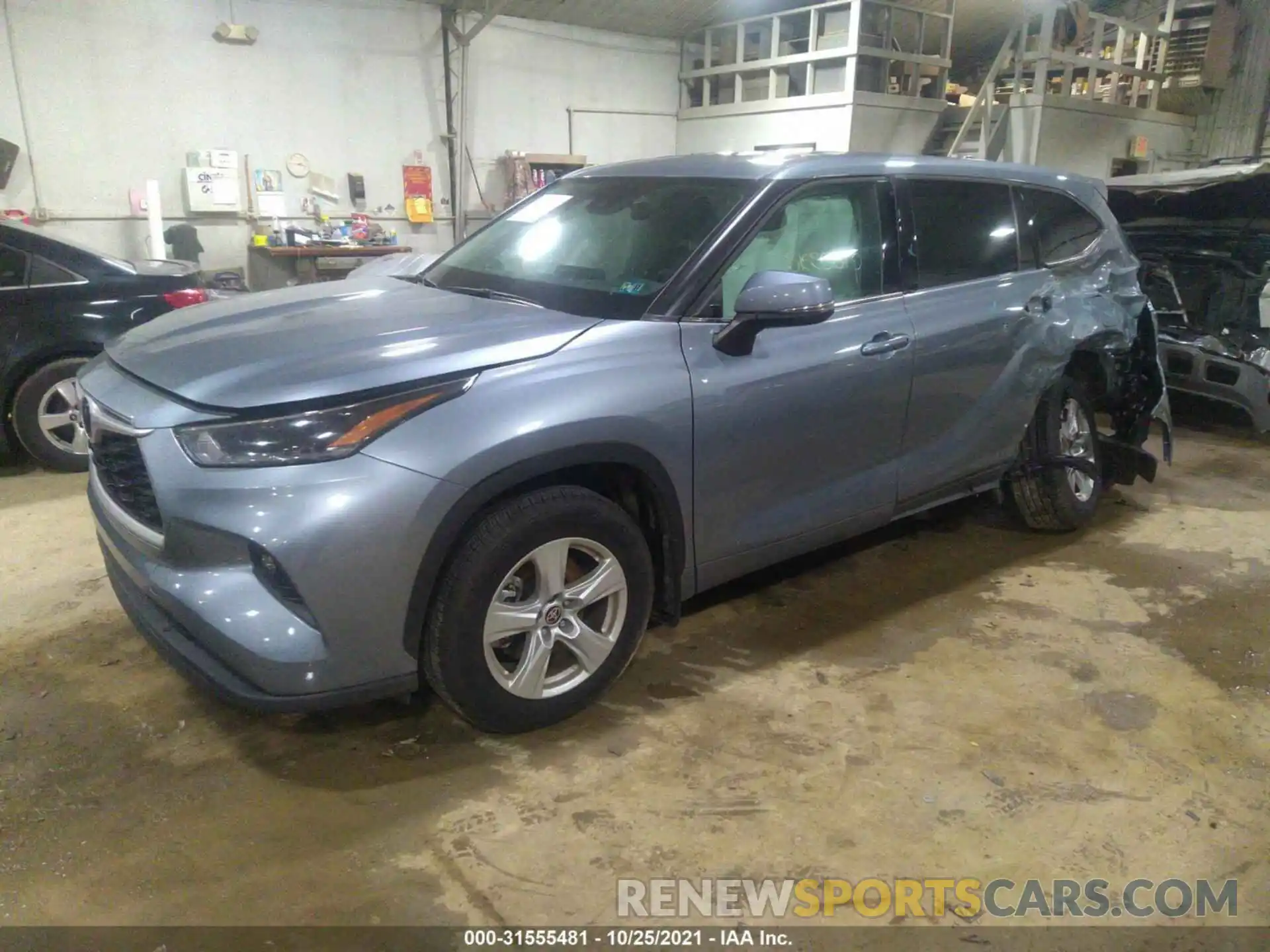 2 Photograph of a damaged car 5TDBZRBHXMS072560 TOYOTA HIGHLANDER 2021